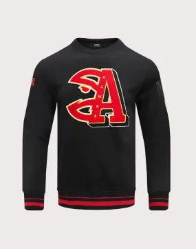 Street Glow QuickRelease Fasteners Pro Standard NBA Atlanta Hawks Mashup Rib Crewneck