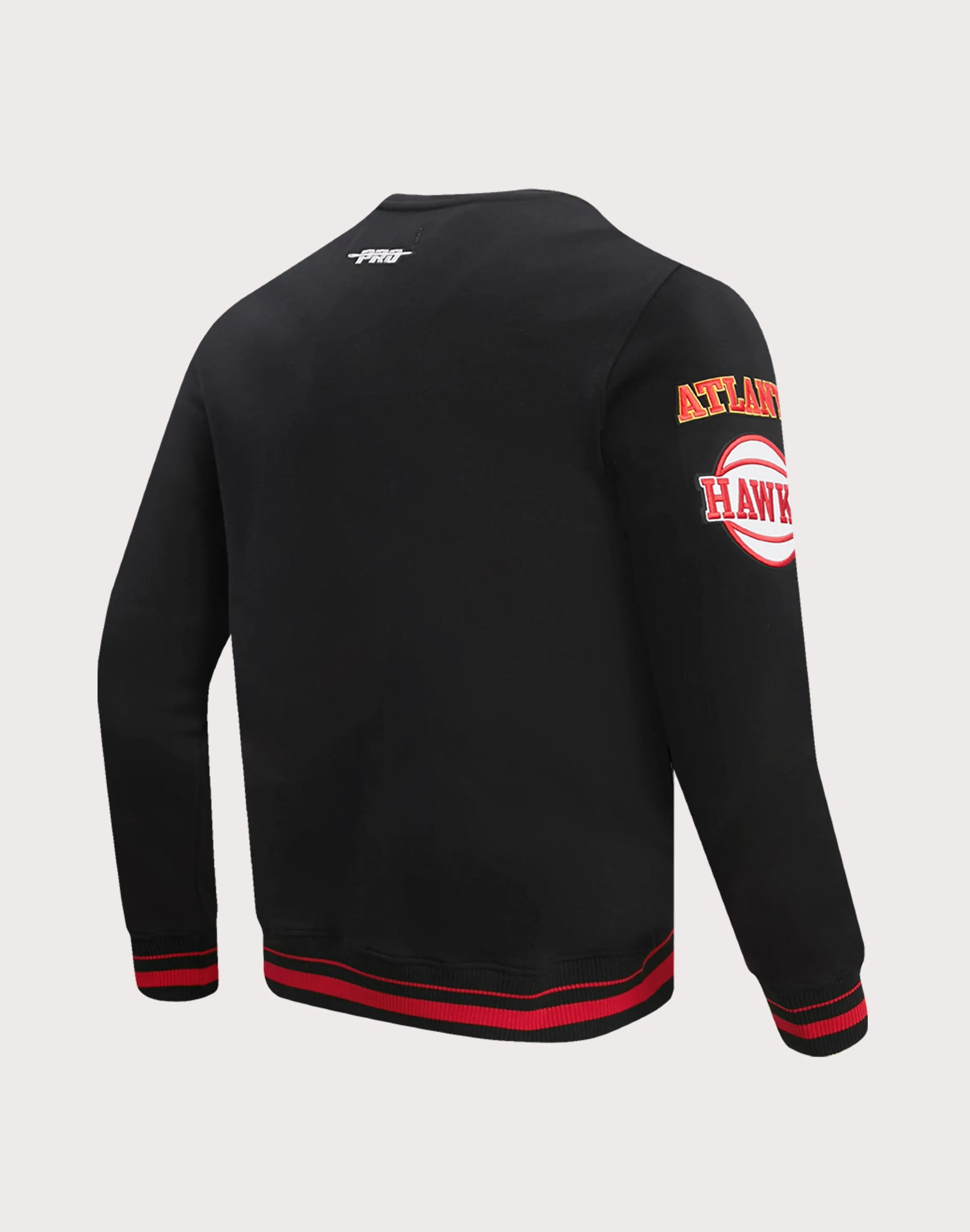 AntiStaticTechnology ConvertibleStyle Pro Standard NBA Atlanta Hawks Mashup Rib Crewneck
