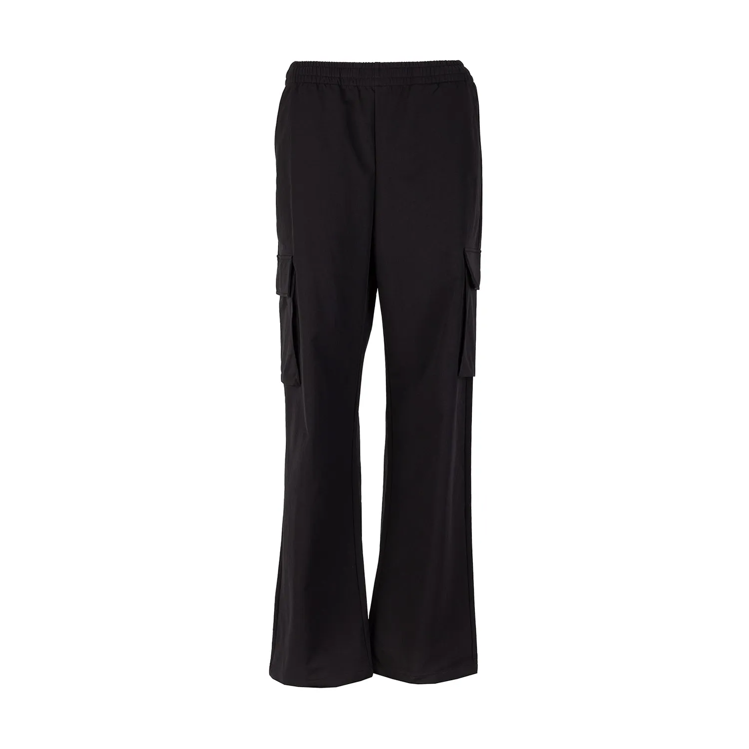 Stretchable Waistband ReinforcedHem Woven Cargo Pant - Womens