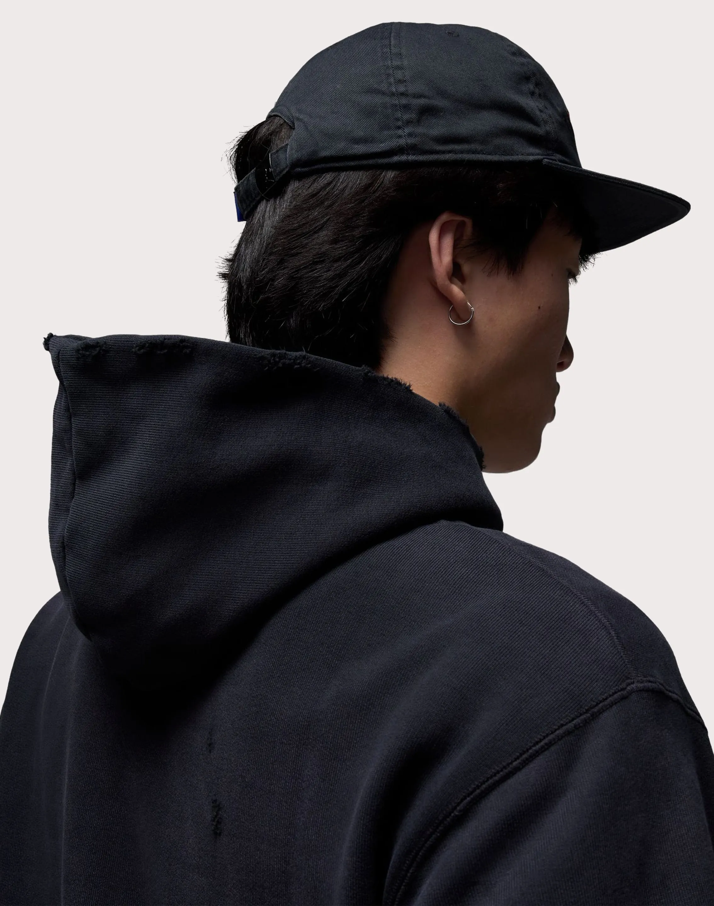 Jordan Jordan Rare Air Fleece Pullover Hoodie Layered Hem Details