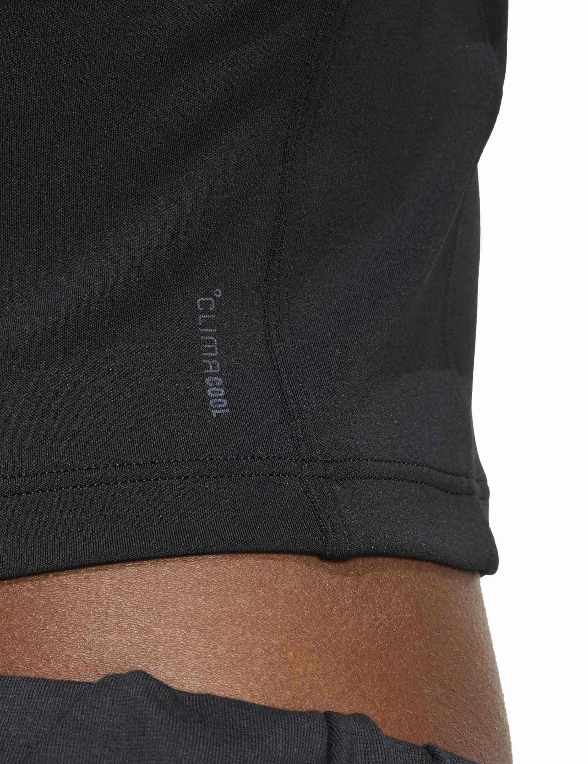Power 3-Stripes Racerback Bra Tank Top - Black quick dry