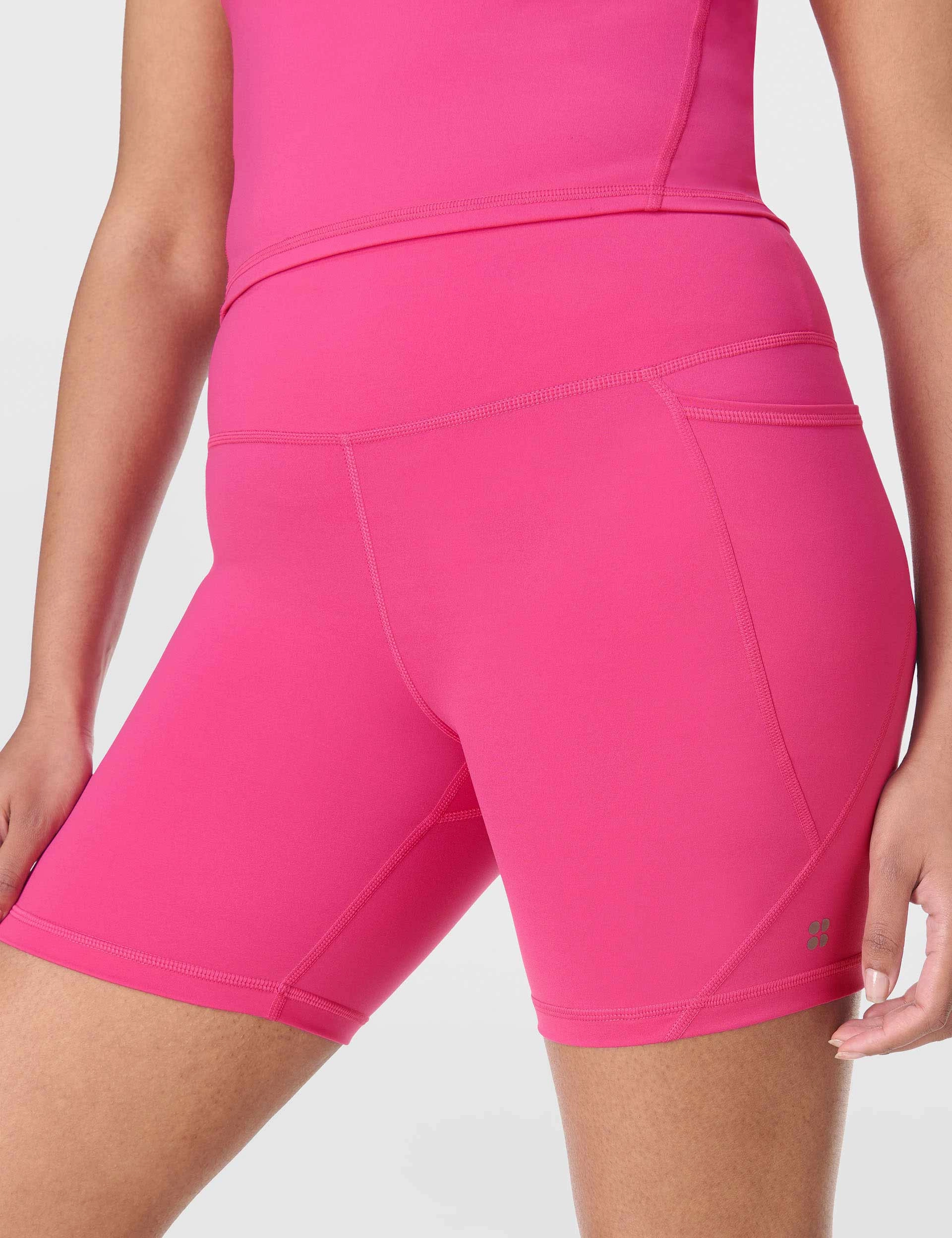 Power 6" Cycling Shorts - Fuchsia Pink Day Out Day Fit