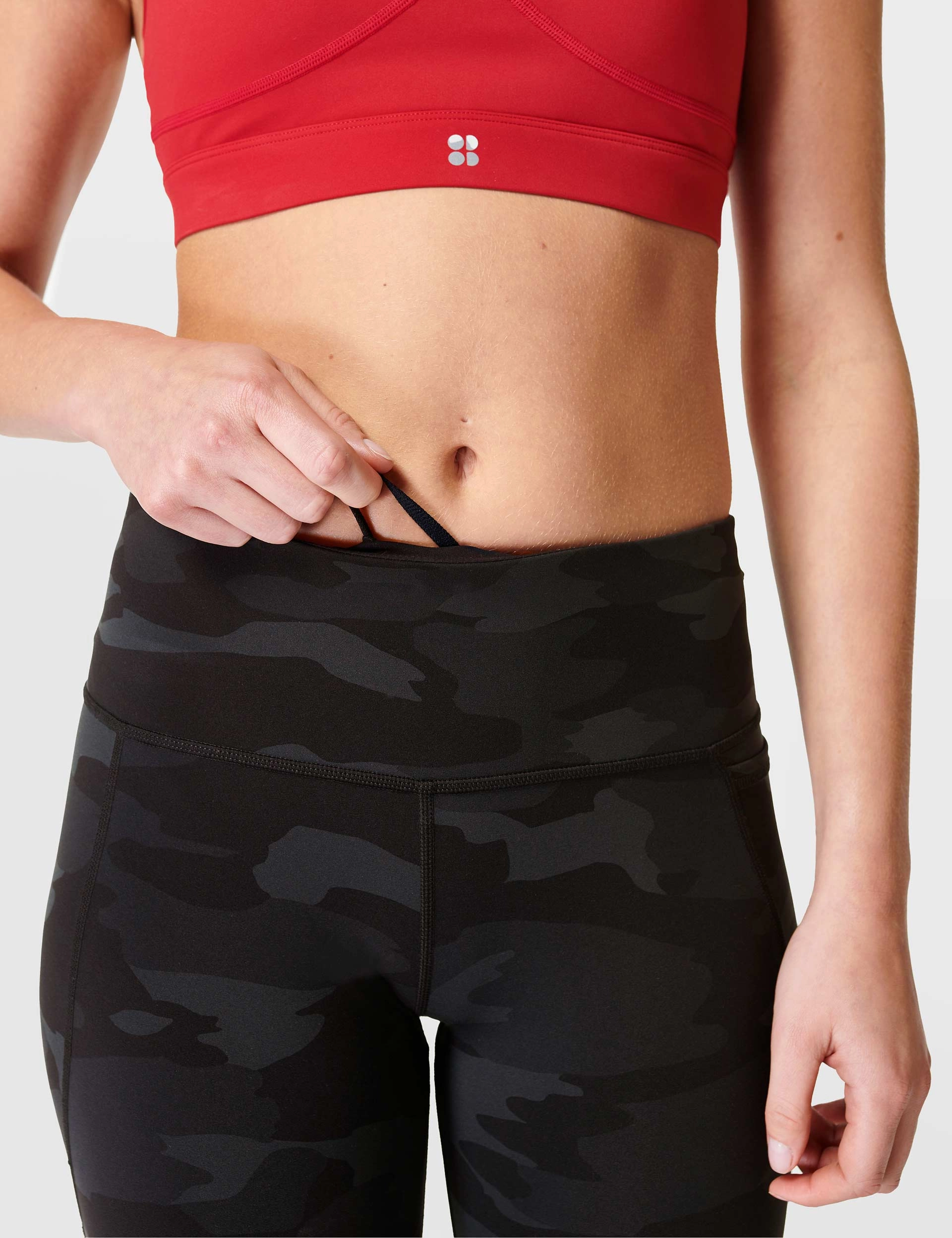 Training Essential Power Gym Leggings - Ultra Black Camo Print