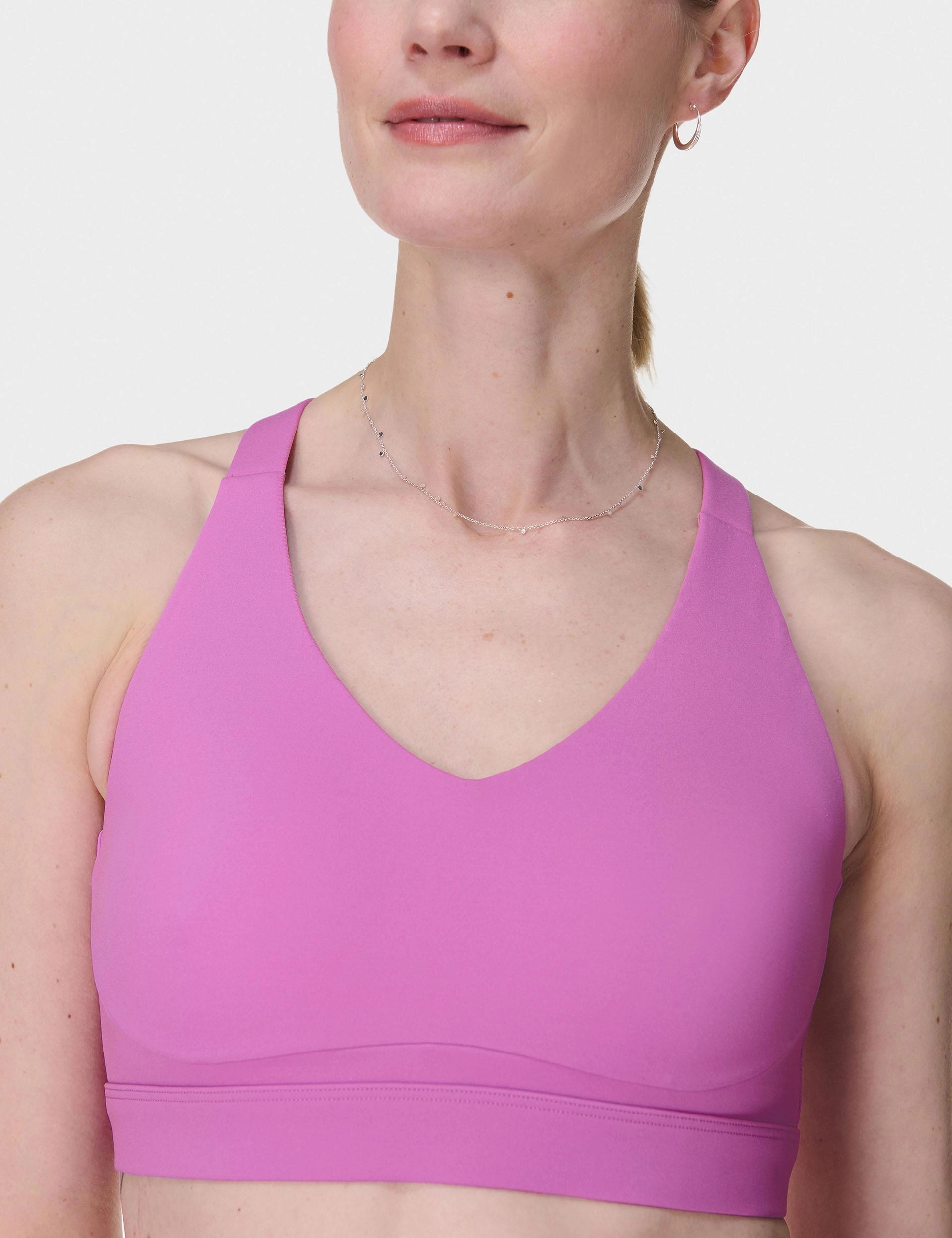 Power Pulse Bra - Allium Pink Supportive Band