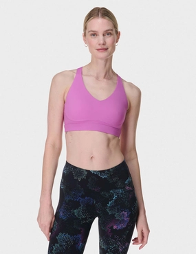 Power Pulse Bra - Allium Pink Comfort Fit Medium seams