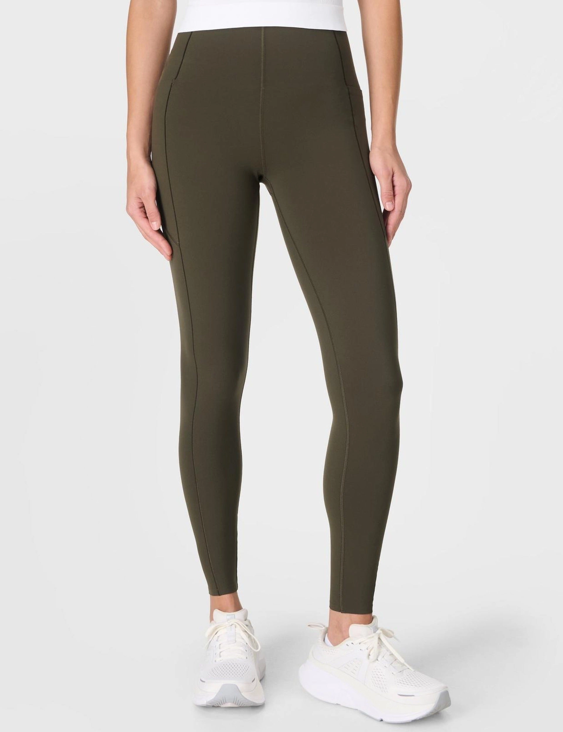 Power UltraSculpt High Waisted Gym Leggings - Nori Green Camping Gear For Men Ultra Comfort