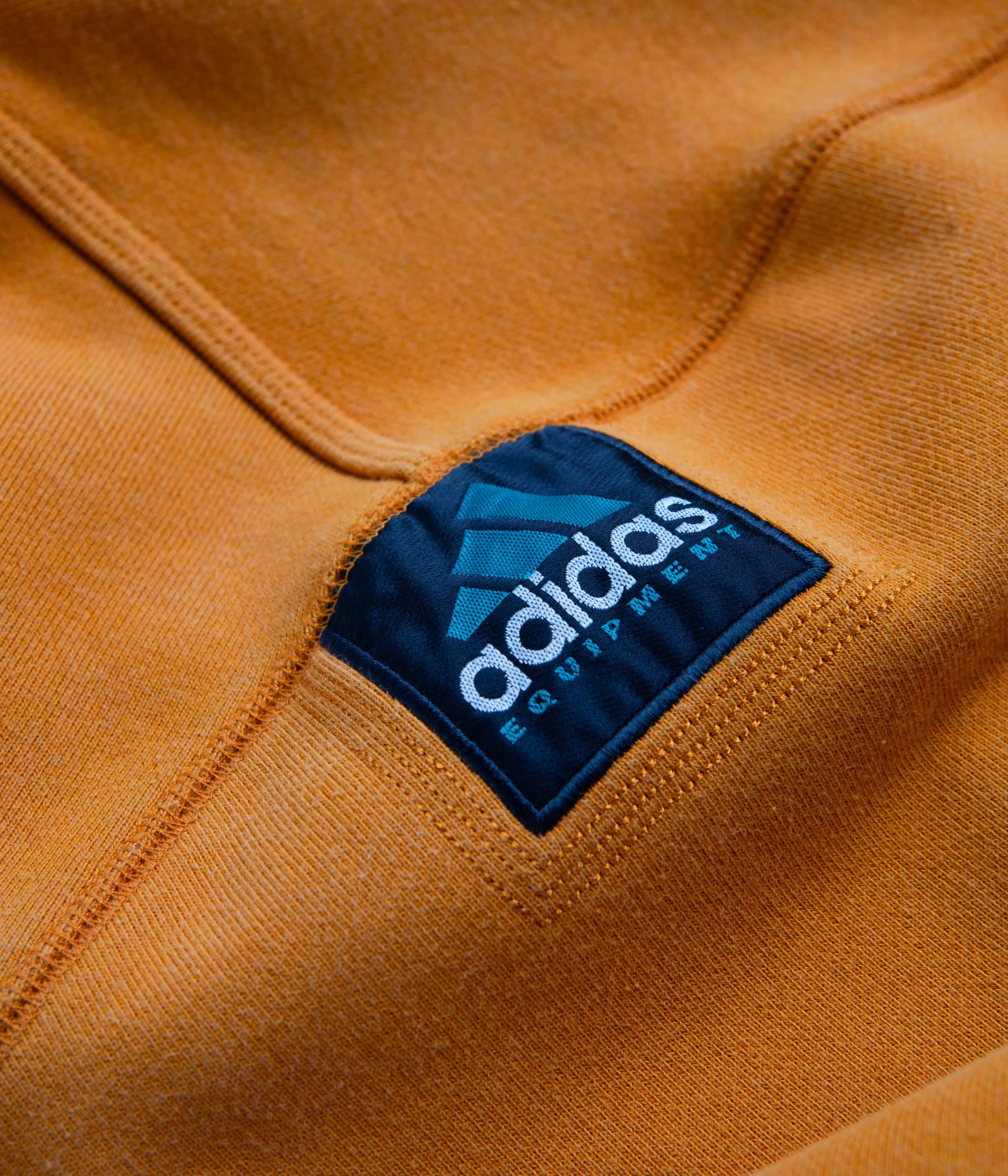 Fleece Adidas EQT Washed Crewneck Sweatshirt - Craft Ochre
