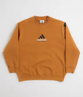 product luxury factor Summer Adidas EQT Washed Crewneck Sweatshirt - Craft Ochre