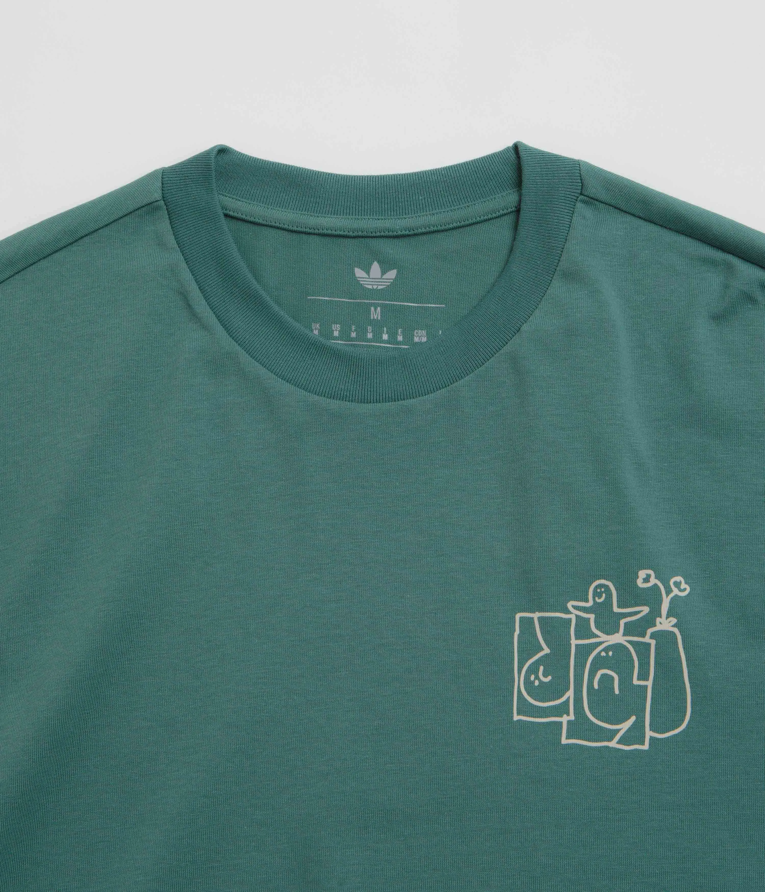 Adidas Shmoofoil Stairs T-Shirt - Preloved Teal / Alumina bike venue