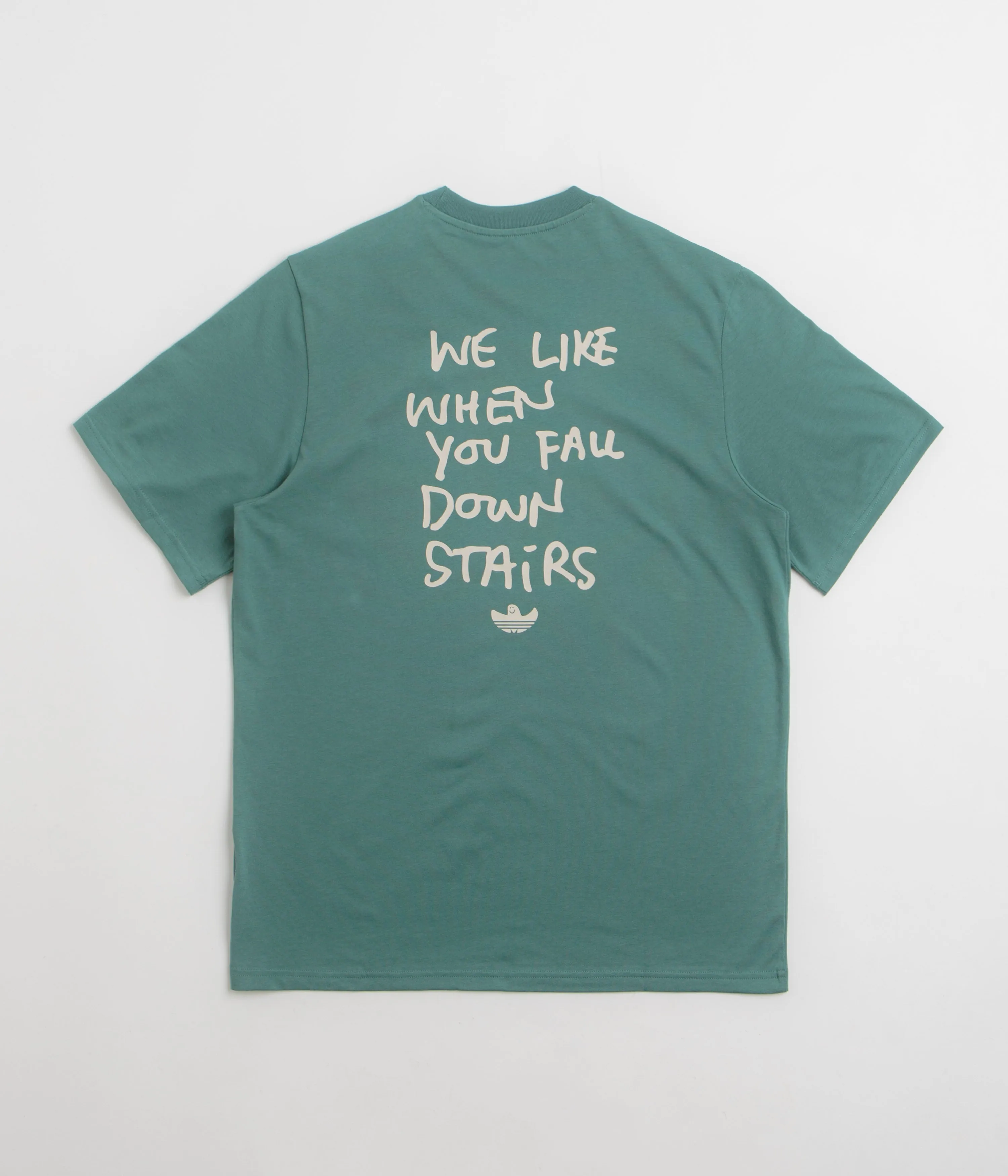 elastic waistband Adidas Shmoofoil Stairs T-Shirt - Preloved Teal / Alumina