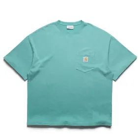 Fair trade Floral Pattern Carhartt WIP Hudson Pocket Tee - Saguaro