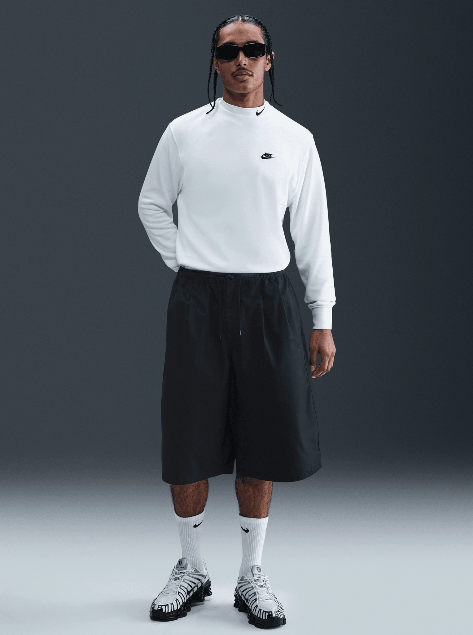 Double Layered Hem Club Seoul Shorts