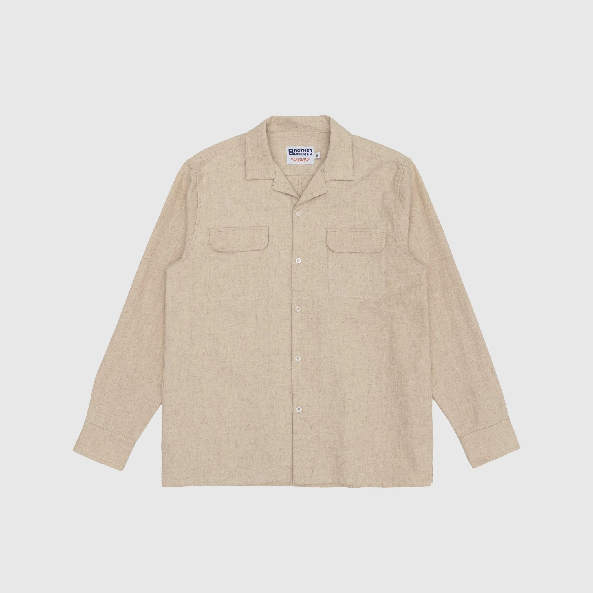 Wardrobe Essential LS CAMP COLLAR SHIRT