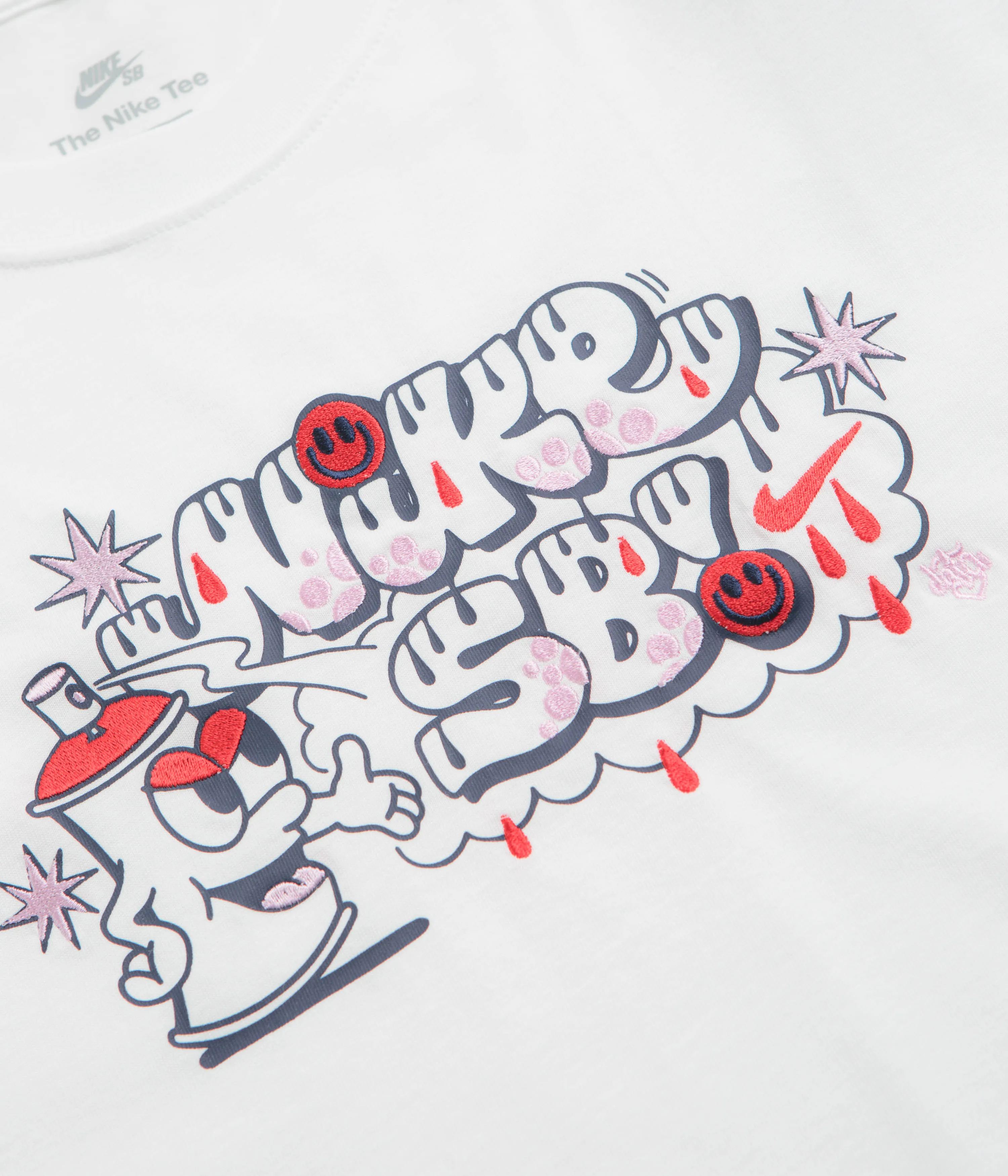 Nike SB Spray Can T-Shirt - White exhibition venue Daytime