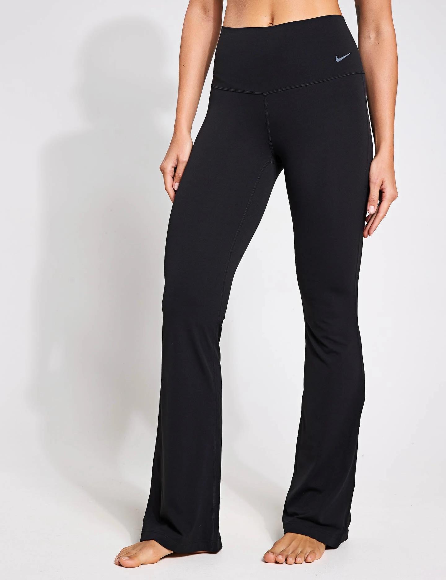 Zenvy High Waisted Flared Leggings - Black Adaptive Compression Levels