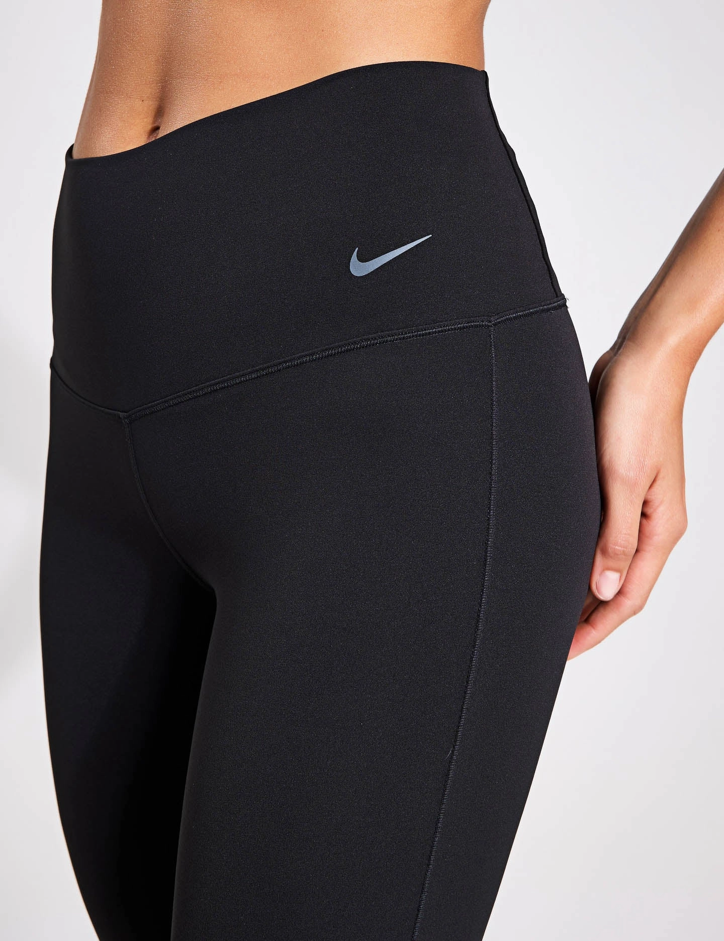 Zenvy High Waisted Flared Leggings - Black Maternity Wear Daily Routine Reinforced Seams