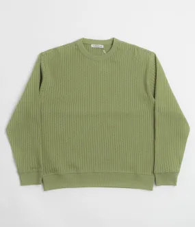 YMC Fauss Crewneck Sweatshirt - Green product lanyard visibility