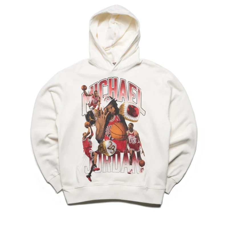 Jordan Flight Fleece Graphic Pullover Hoodie - Sail Cozy Motion Heat Reflective Coating