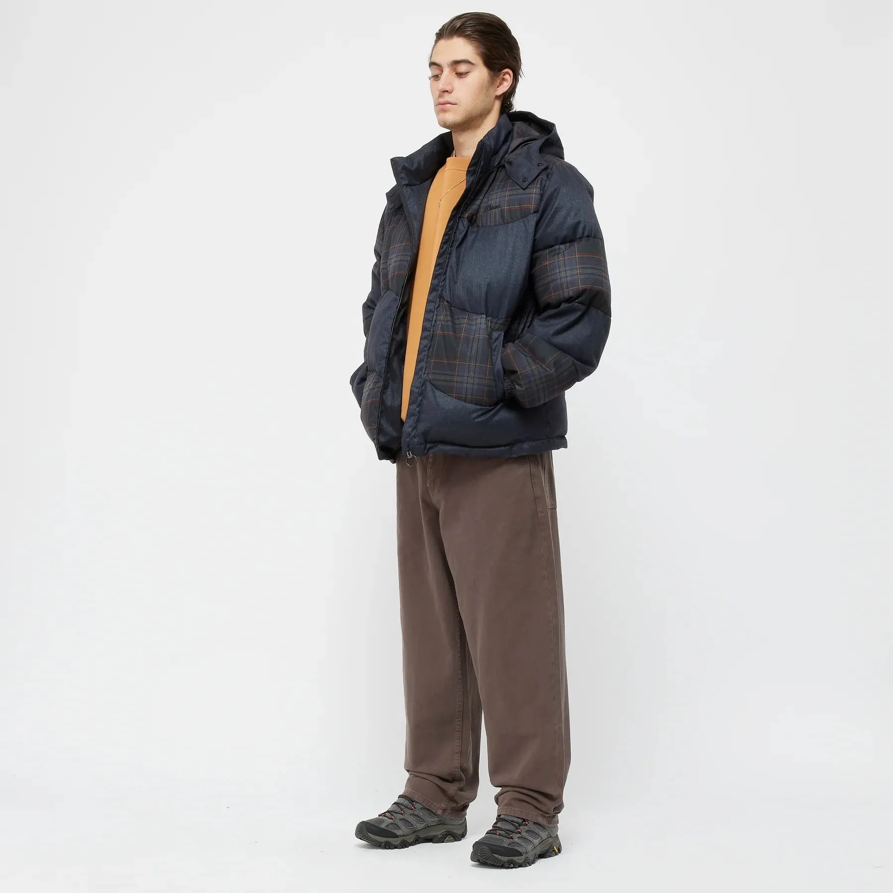 Silent Mood PREMIUM TWEED PUFFER - DARK GREY
