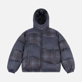 PREMIUM TWEED PUFFER - DARK GREY AntimicrobialTreatment Vegan Mood