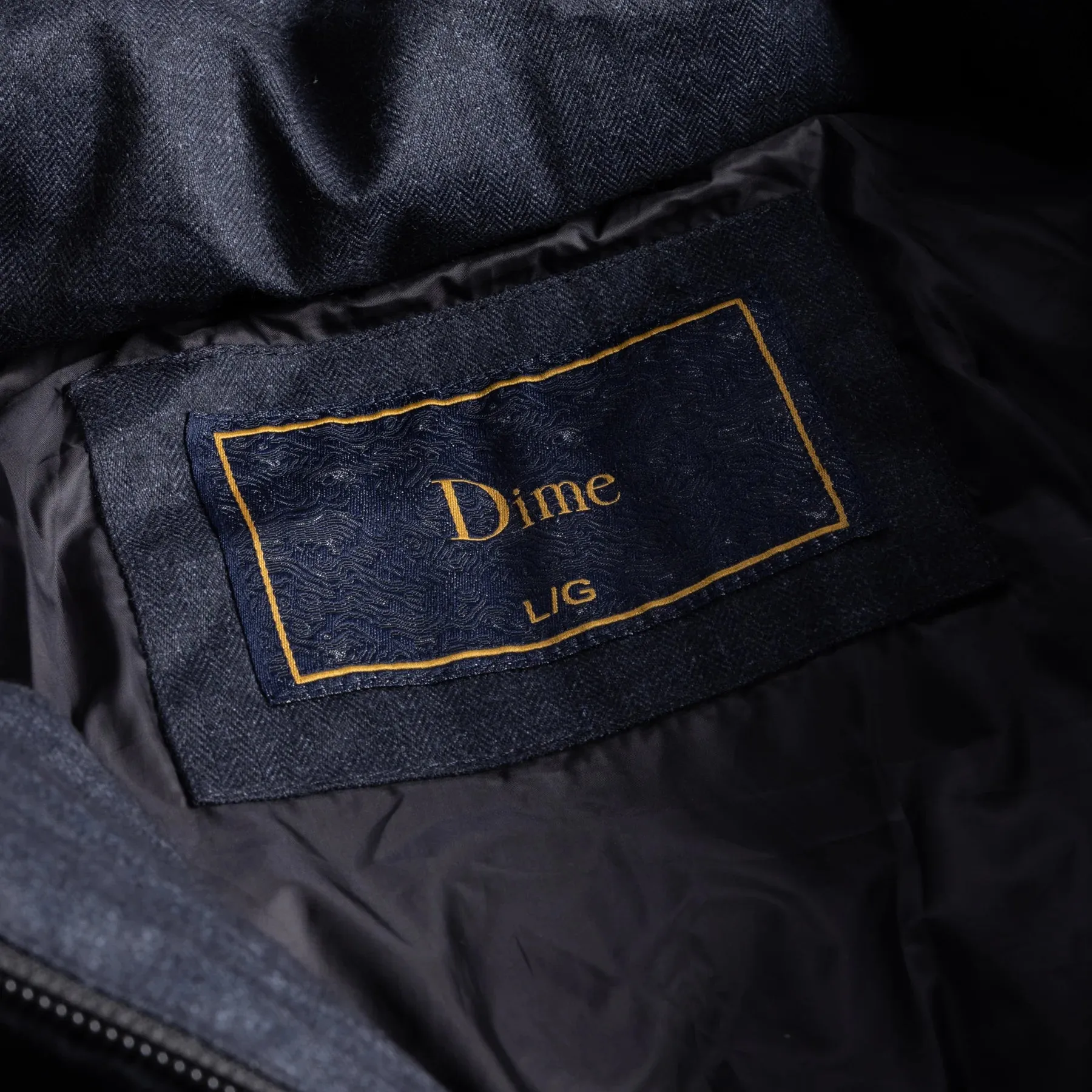 Ski Core PREMIUM TWEED PUFFER - DARK GREY