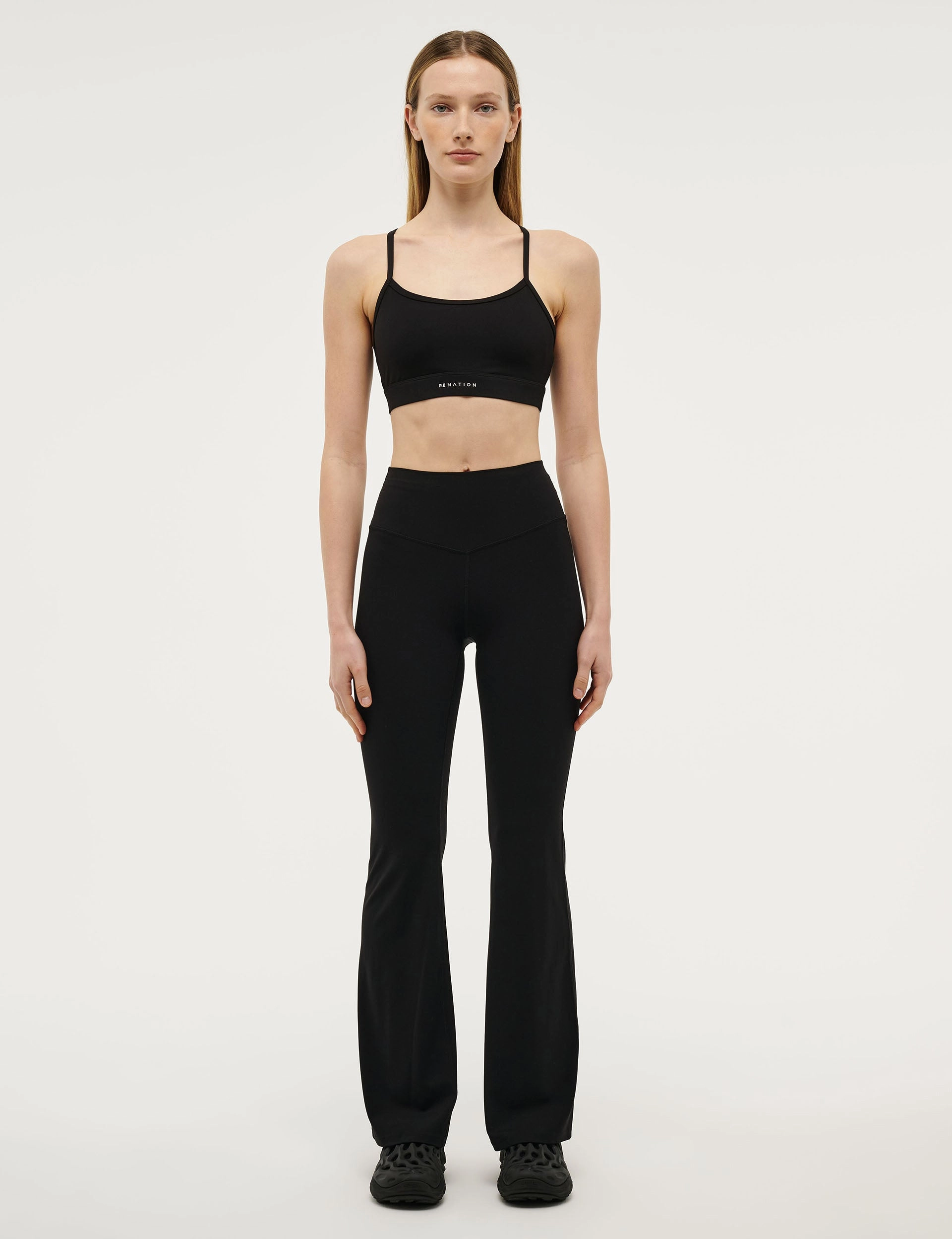 Mesh Panel Park Run Preview Legging - Black