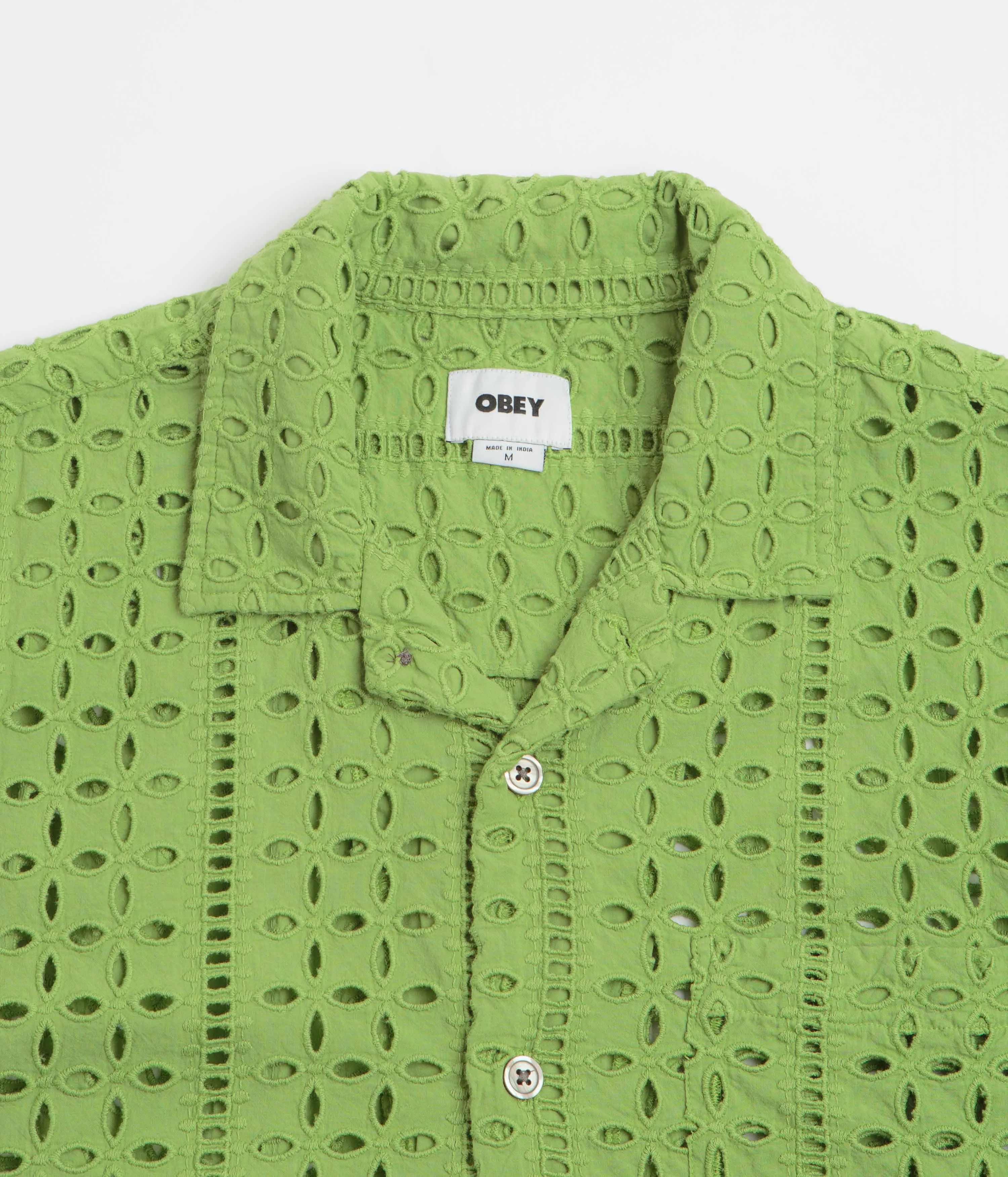 Corporate Retreat Obey Ayers Short Sleeve Shirt - Piquant Green