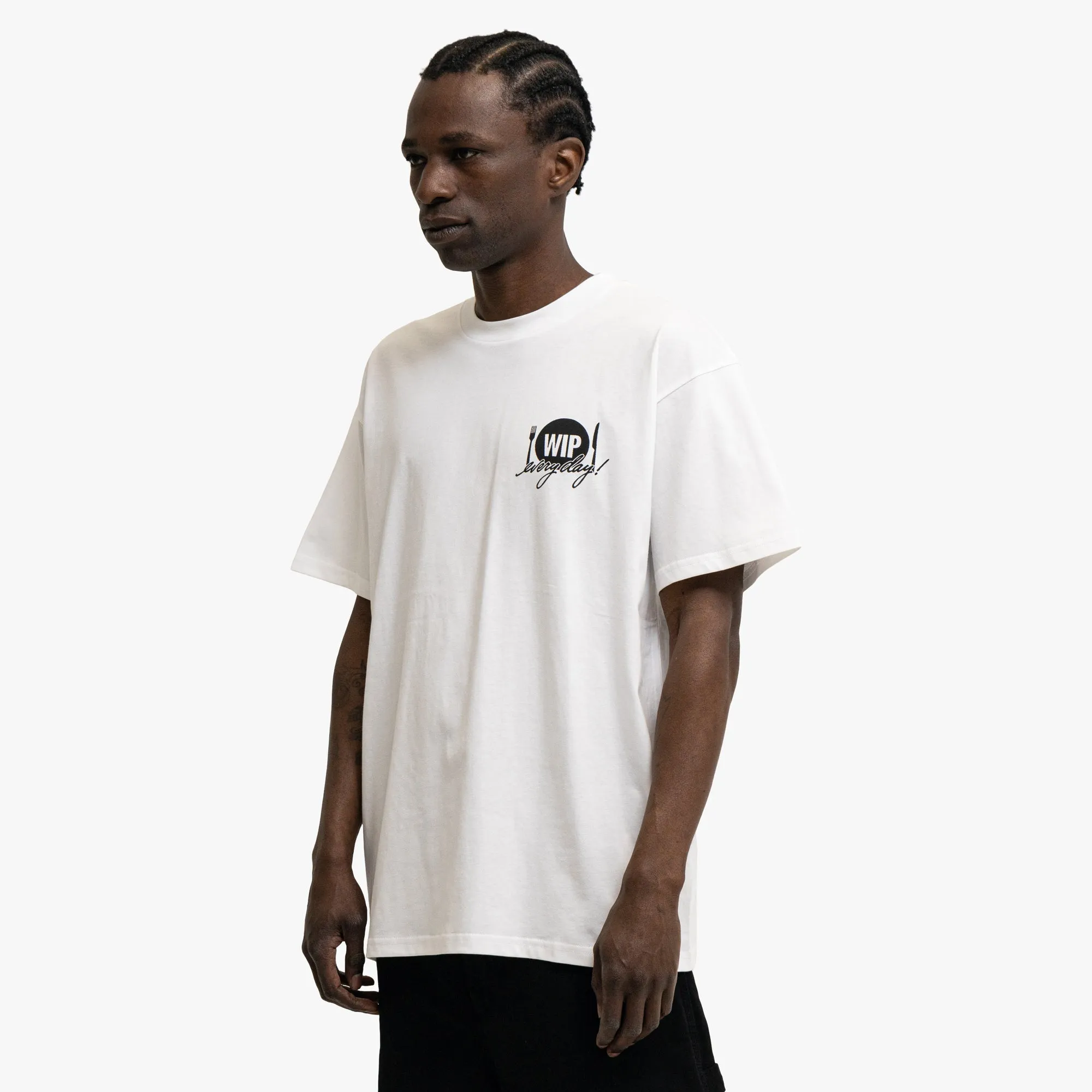 cycling event Reinforced Button Placket Carhartt WIP Catalogue Tee White