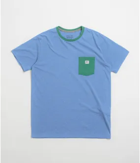 Patagonia Shop Sticker Pocket Responsibili-Tee T-Shirt - Abundant Blue Sequined design baseball