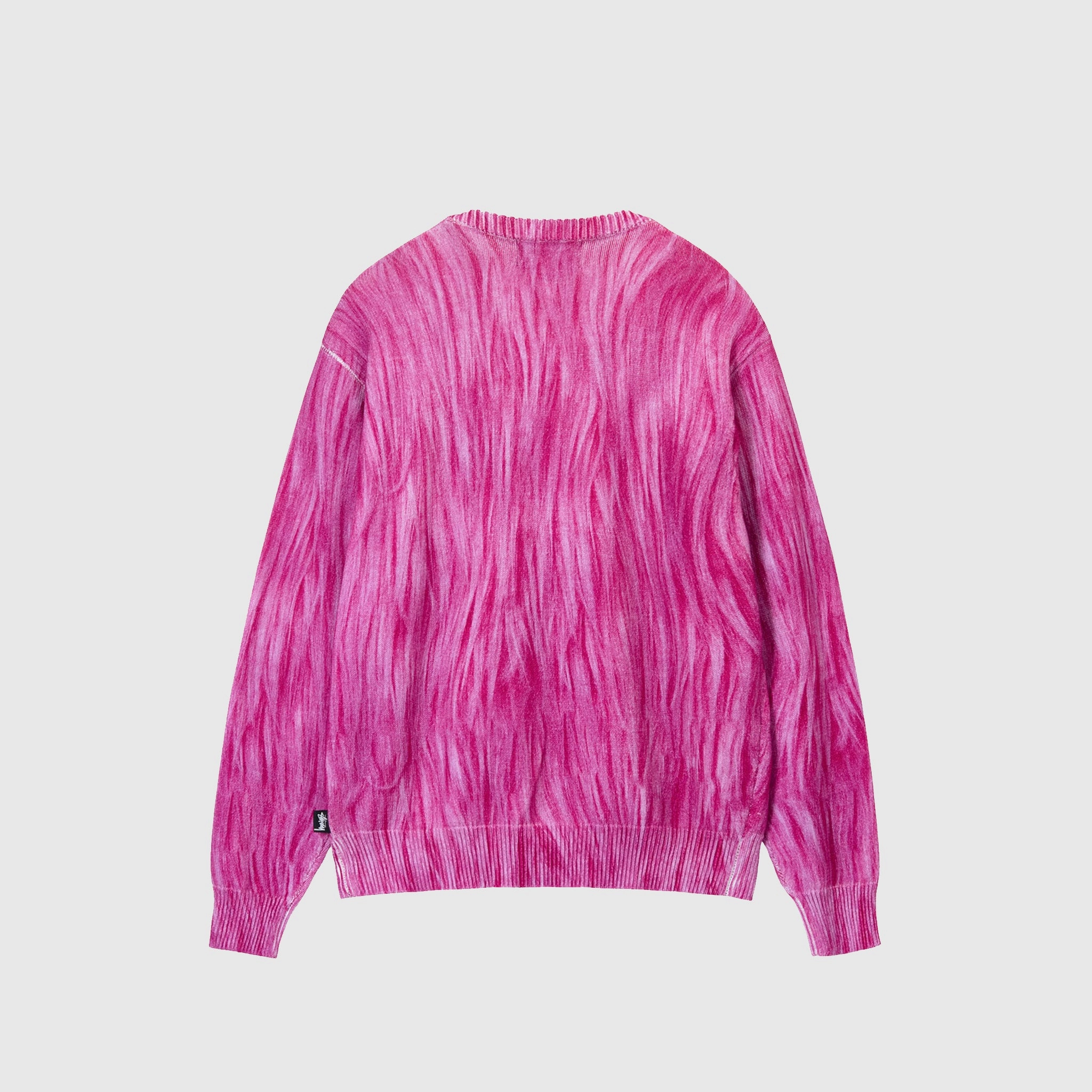 PRINTED FUR SWEATER