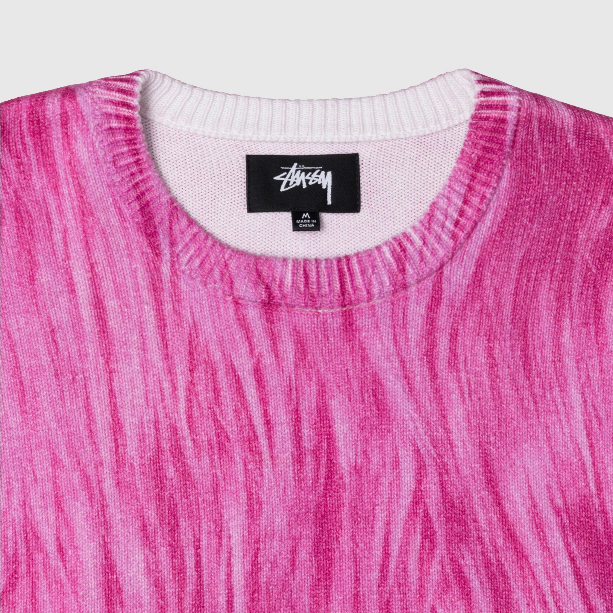 PRINTED FUR SWEATER