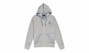 Priory Zip-Up Heather Men's Hoodie "Grey"