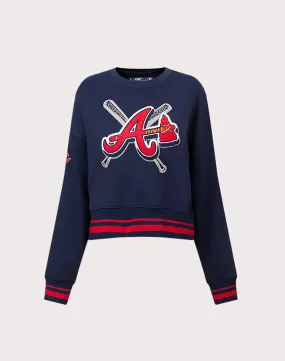 Pro Standard MLB Atlanta Braves Mashup Rib Crewneck Hero Fit