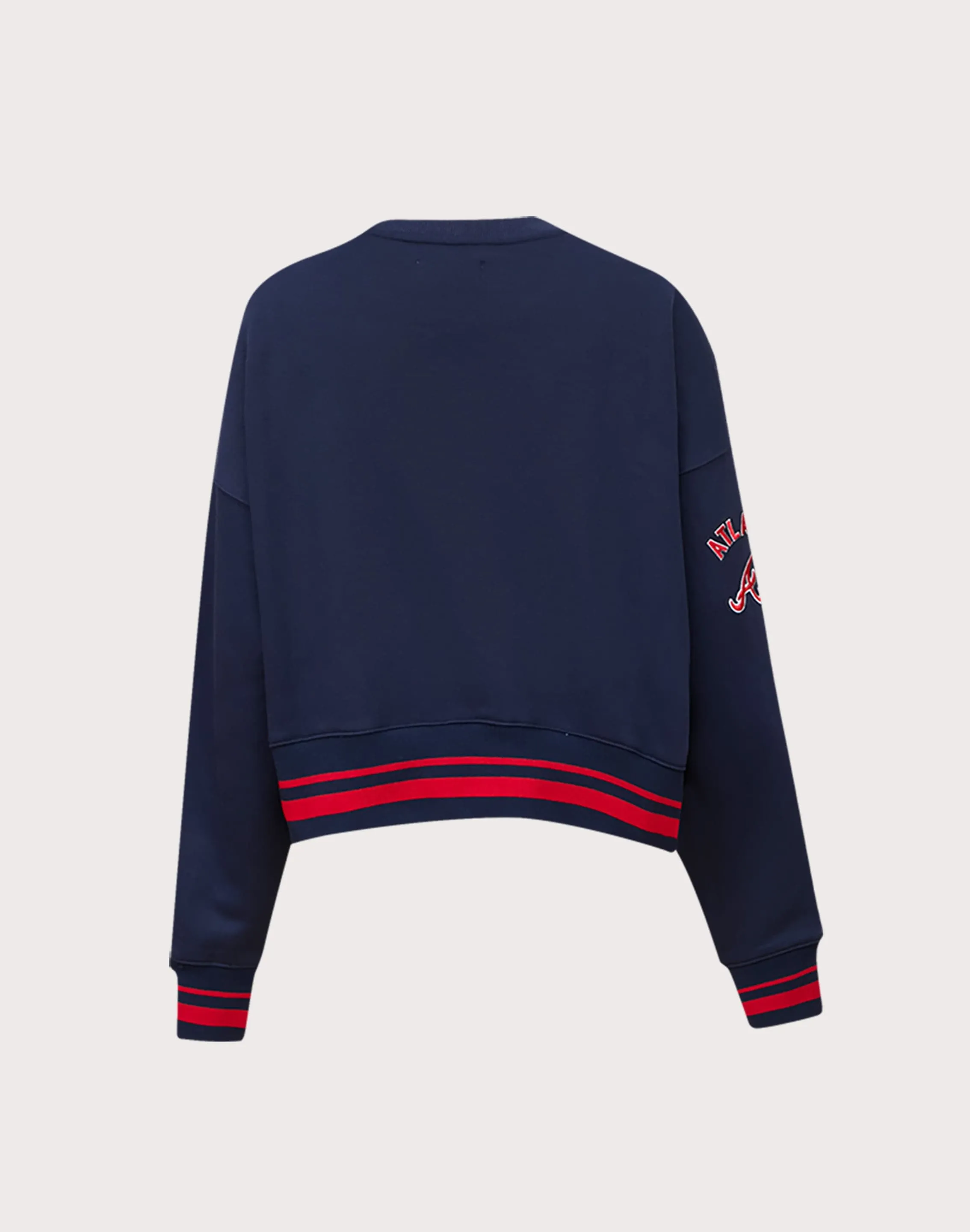FlexibleFit NonSlipTrim Pro Standard MLB Atlanta Braves Mashup Rib Crewneck
