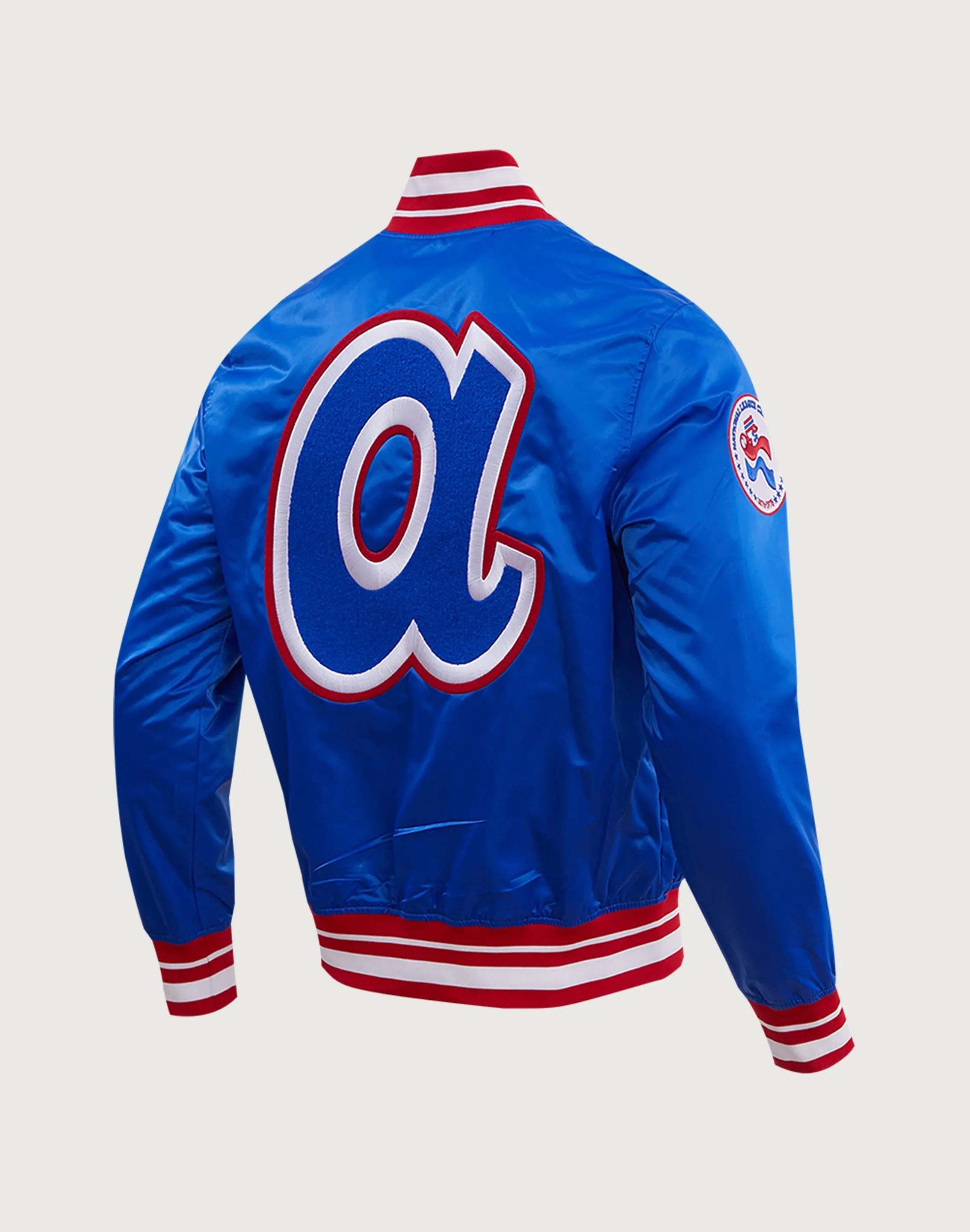 Pure Fit AntiStatic Lining Pro Standard MLB Atlanta Braves Retro Classic Rib Satin Jacket