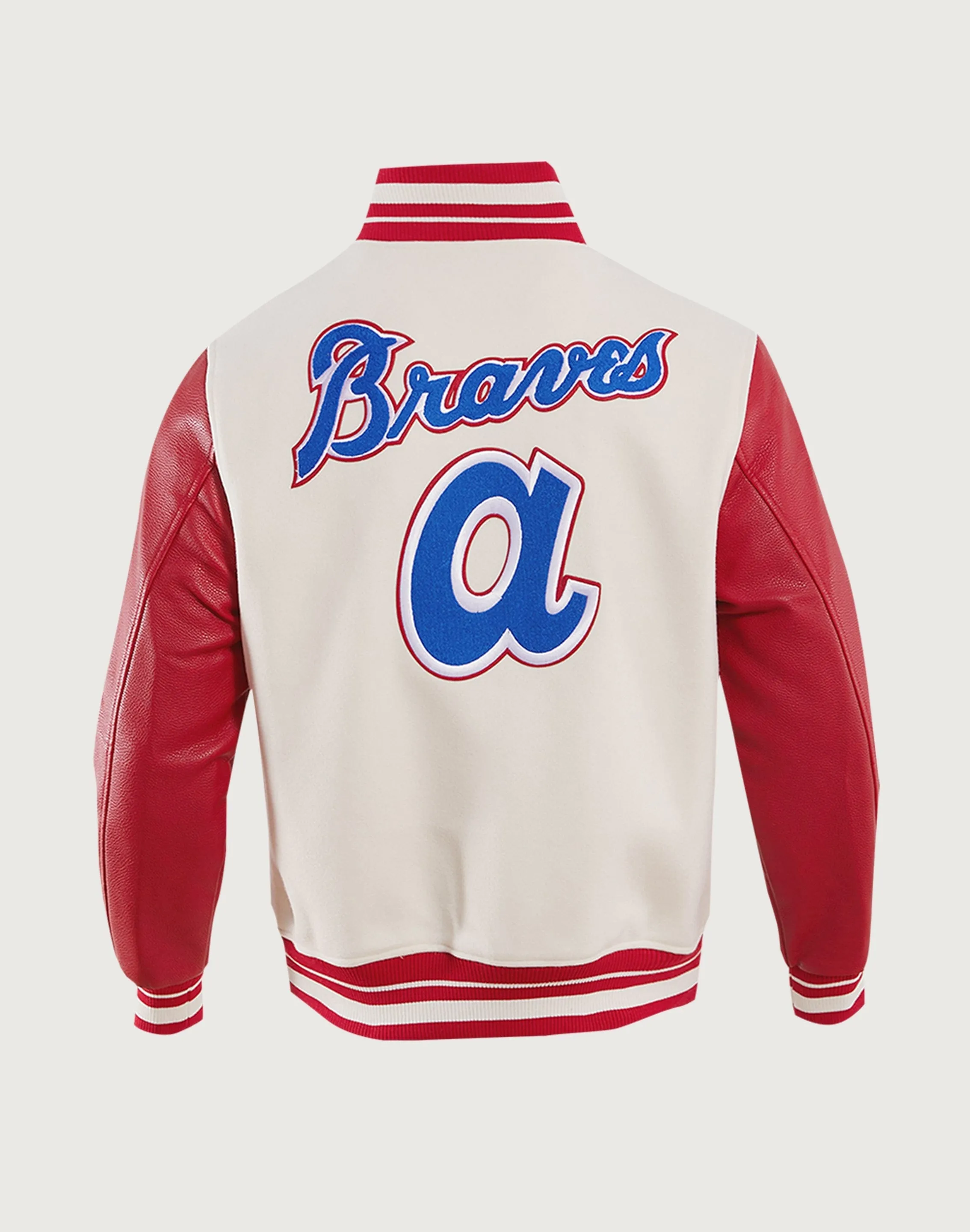 AntiBacterialTextile Pro Standard MLB Atlanta Braves Retro Classic Wool Varsity Jacket
