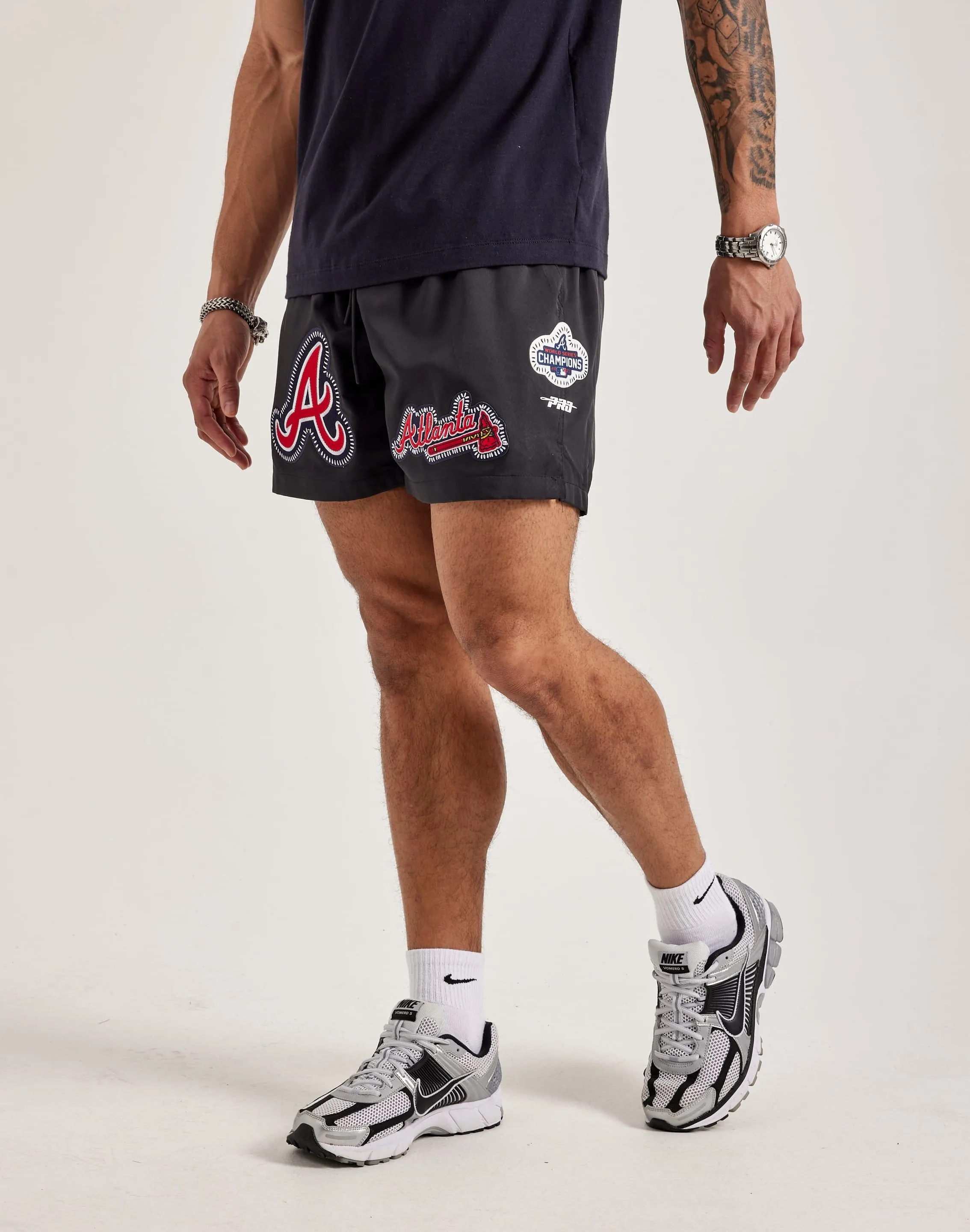 Pro Standard MLB Atlanta Braves Stitch Shorts EcoFriendlyDyeProcess