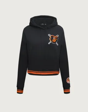Euro Mood Pro Standard MLB Baltimore Orioles Mashup Rib Cropped Hoodie