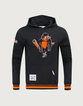 Pro Standard MLB Baltimore Orioles Retro Classic Hoodie AntimicrobialCoating Dense Fit