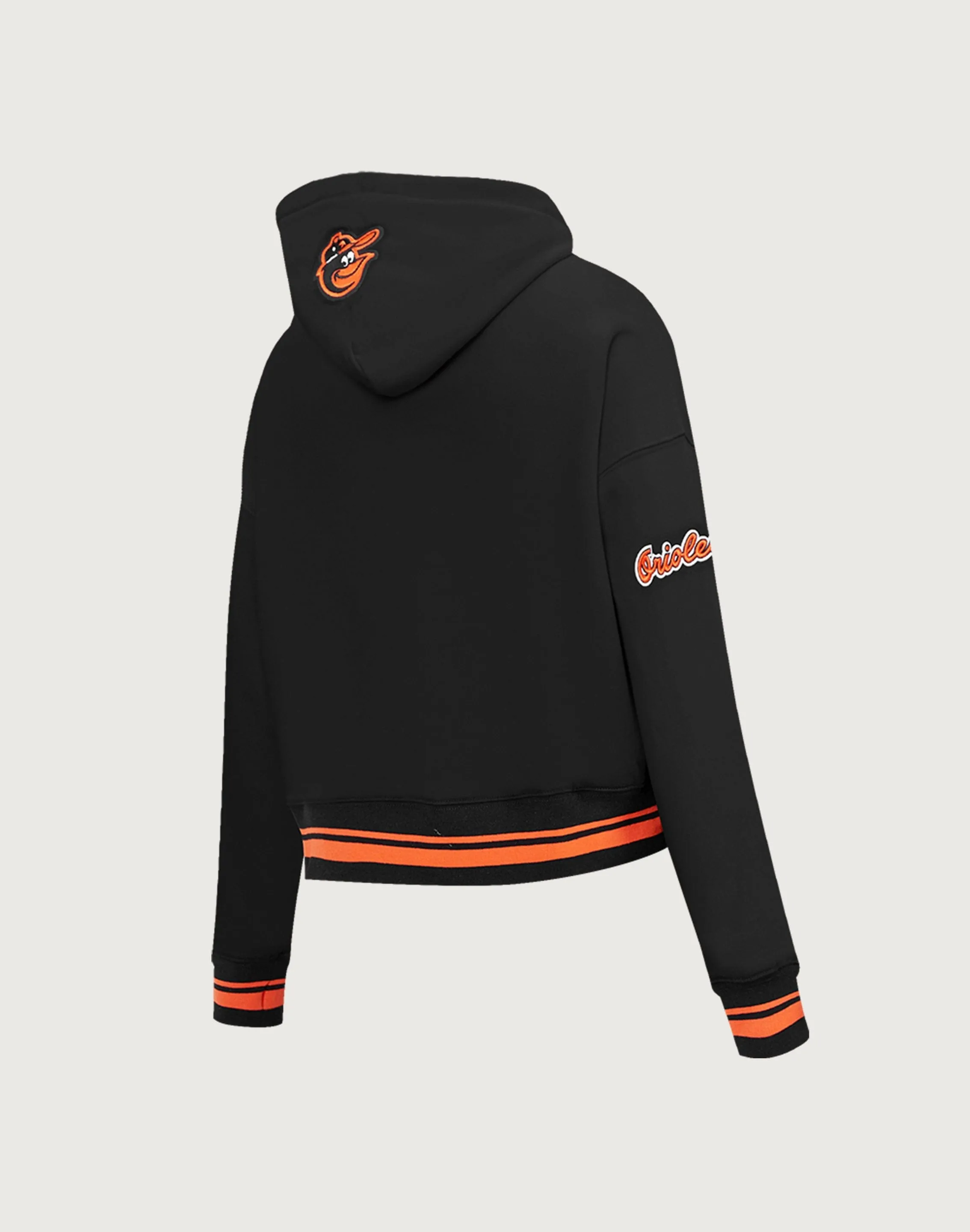 Pro Standard MLB Baltimore Orioles Retro Classic Rib Cropped Hoodie Seamless construction