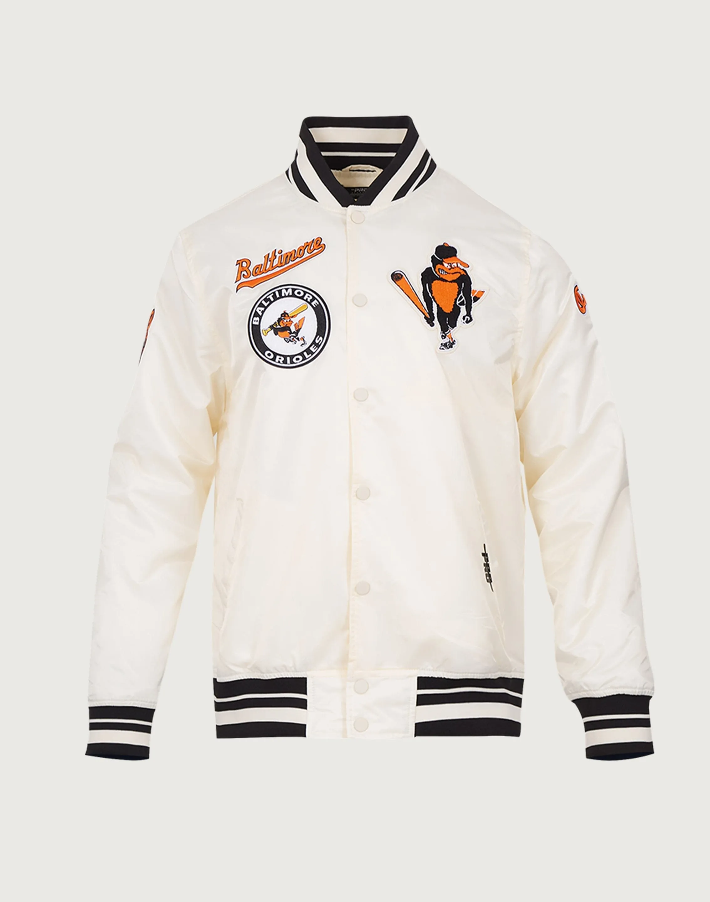 Pro Standard MLB Baltimore Orioles Retro Classic Rib Satin Jacket Prince Core
