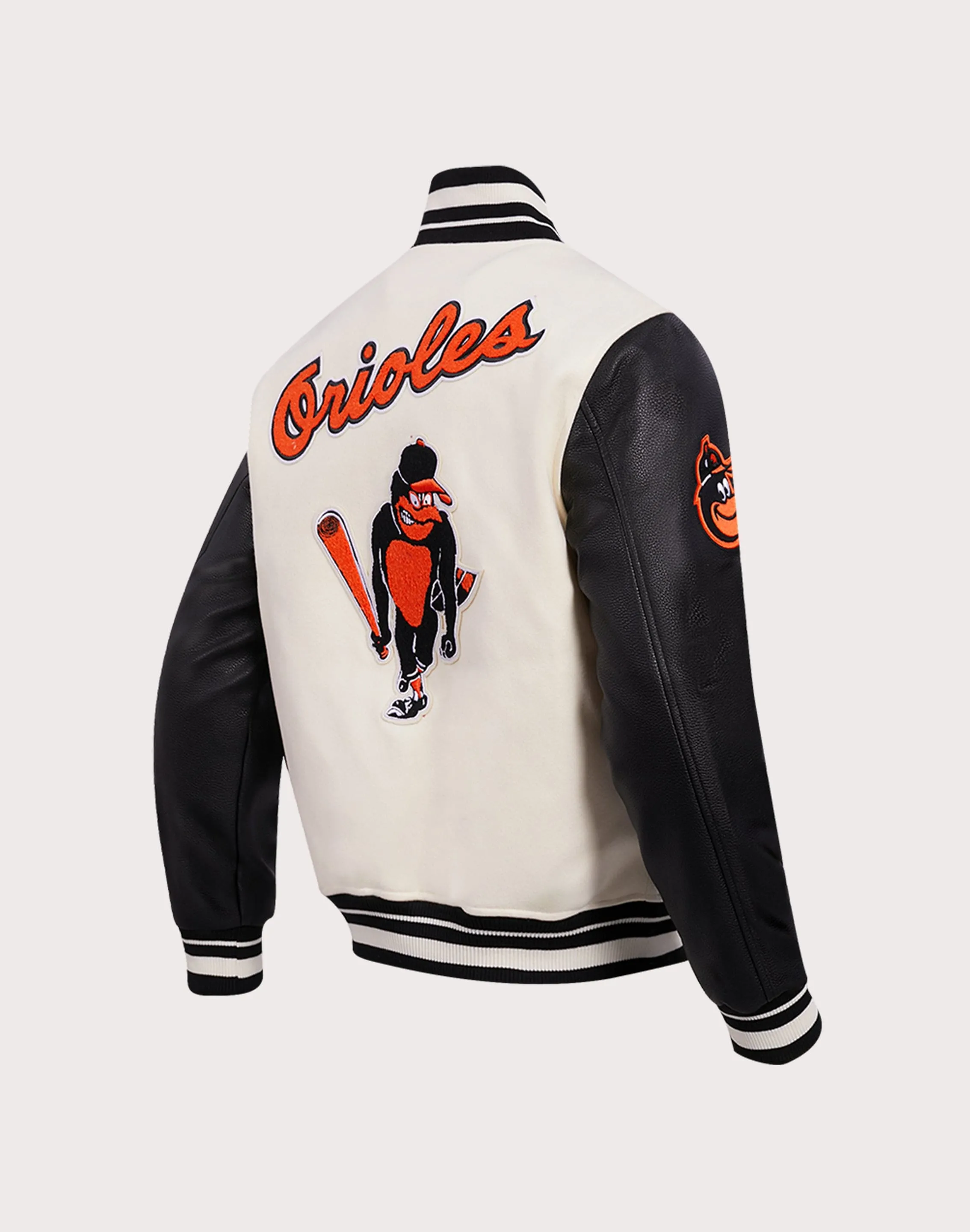 Teacher Chic Pro Standard MLB Baltimore Orioles Retro Classic Rib Wool Varsity Jacket
