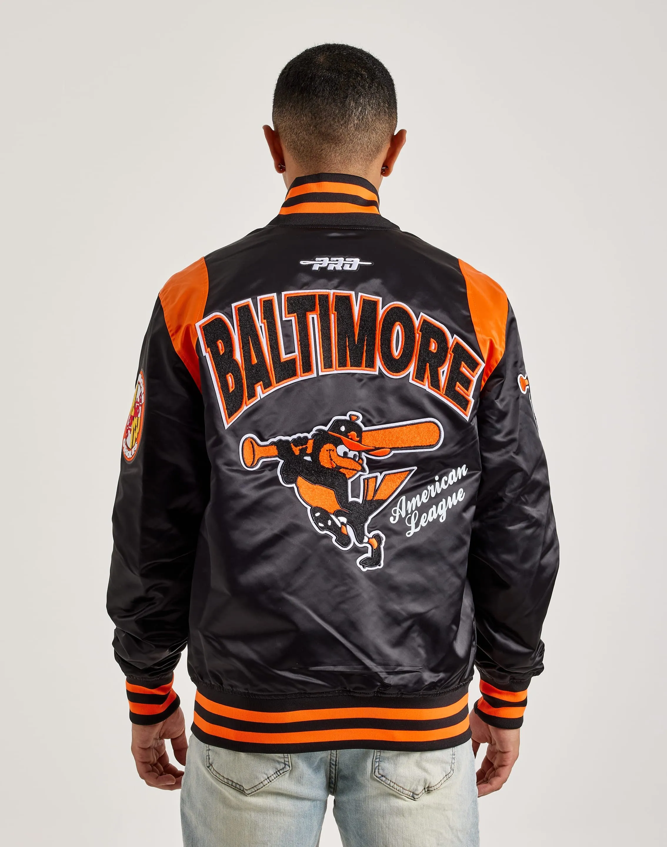 Pro Standard MLB Baltimore Orioles Varsity Jacket Fast Fit DoubleLayered