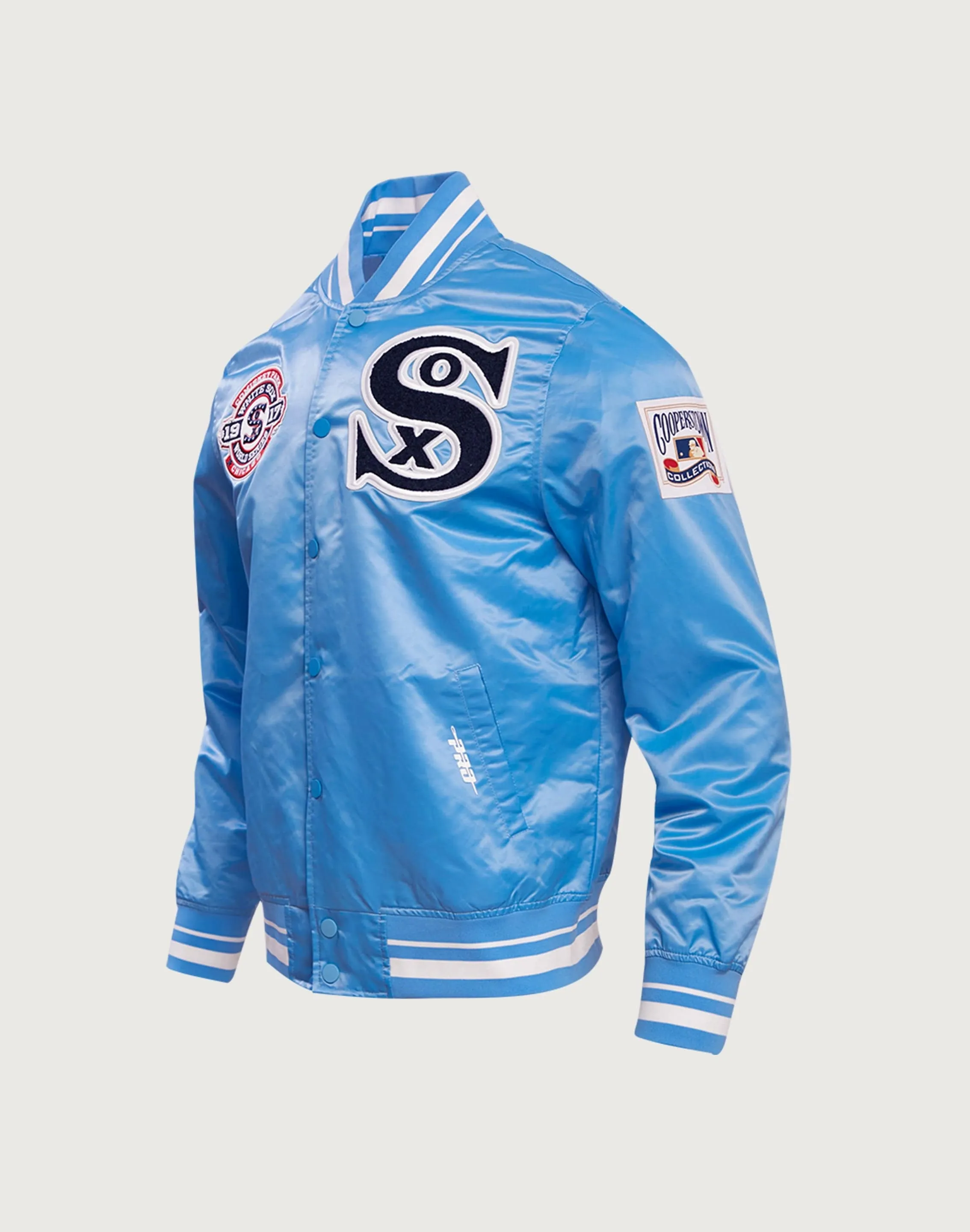 AntiStaticMaterial Pro Standard MLB Chicago White Sox Retro Classic Rib Satin Jacket