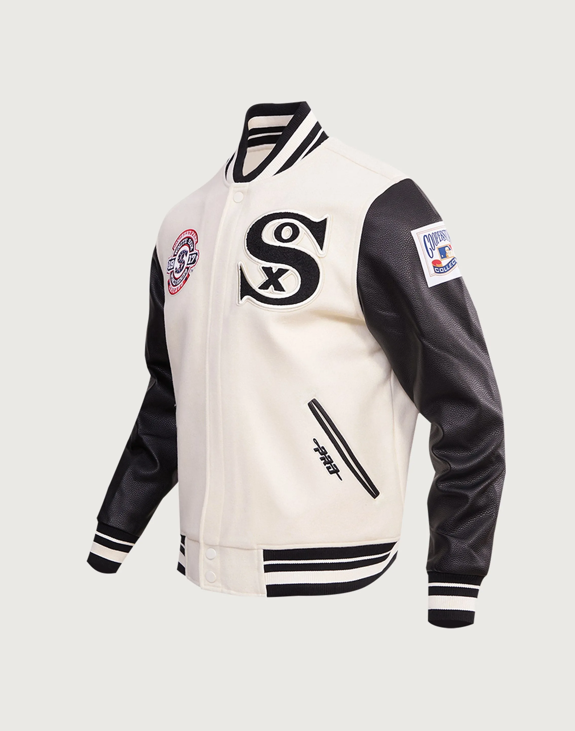 FlexibleCuff Pro Standard MLB Chicago White Sox Retro Classic Rib Wool Varsity Jacket