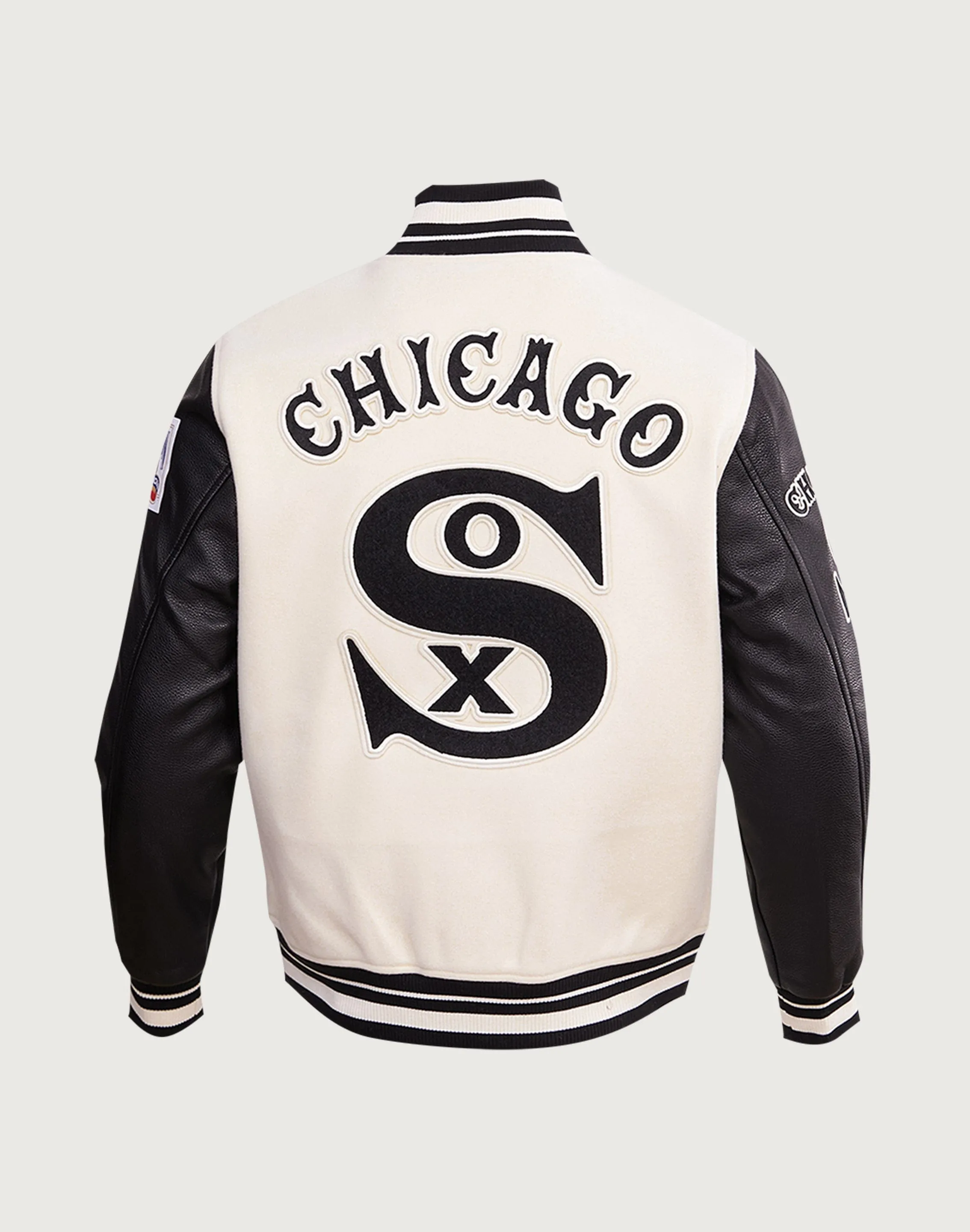 Virtual Fit LowProfile Fasteners Pro Standard MLB Chicago White Sox Retro Classic Rib Wool Varsity Jacket