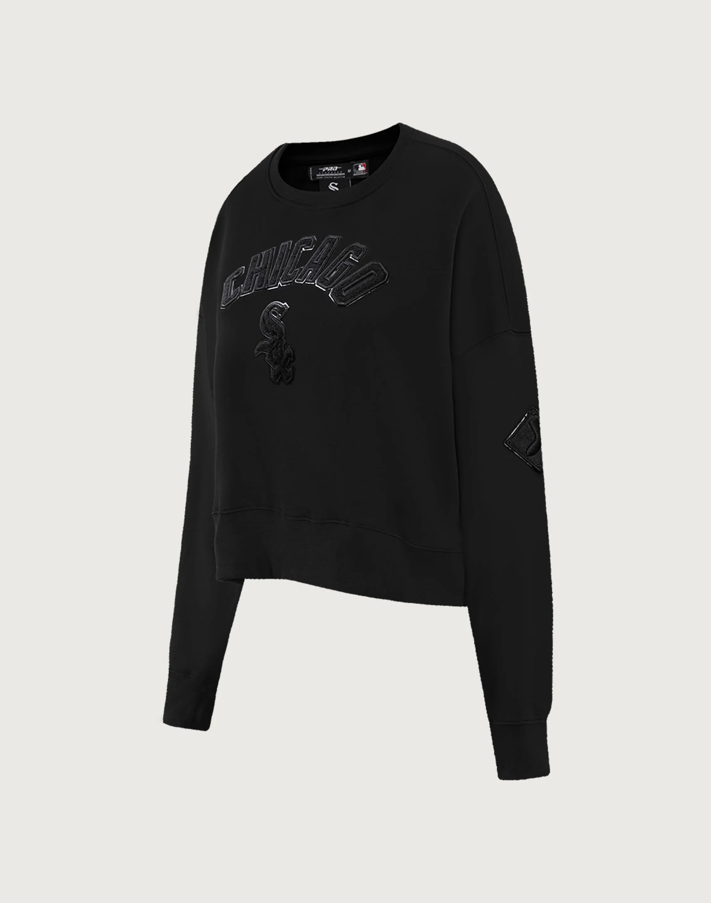 Pro Standard MLB Chicago White Sox Triple Black Crewneck OdorResistantClothing
