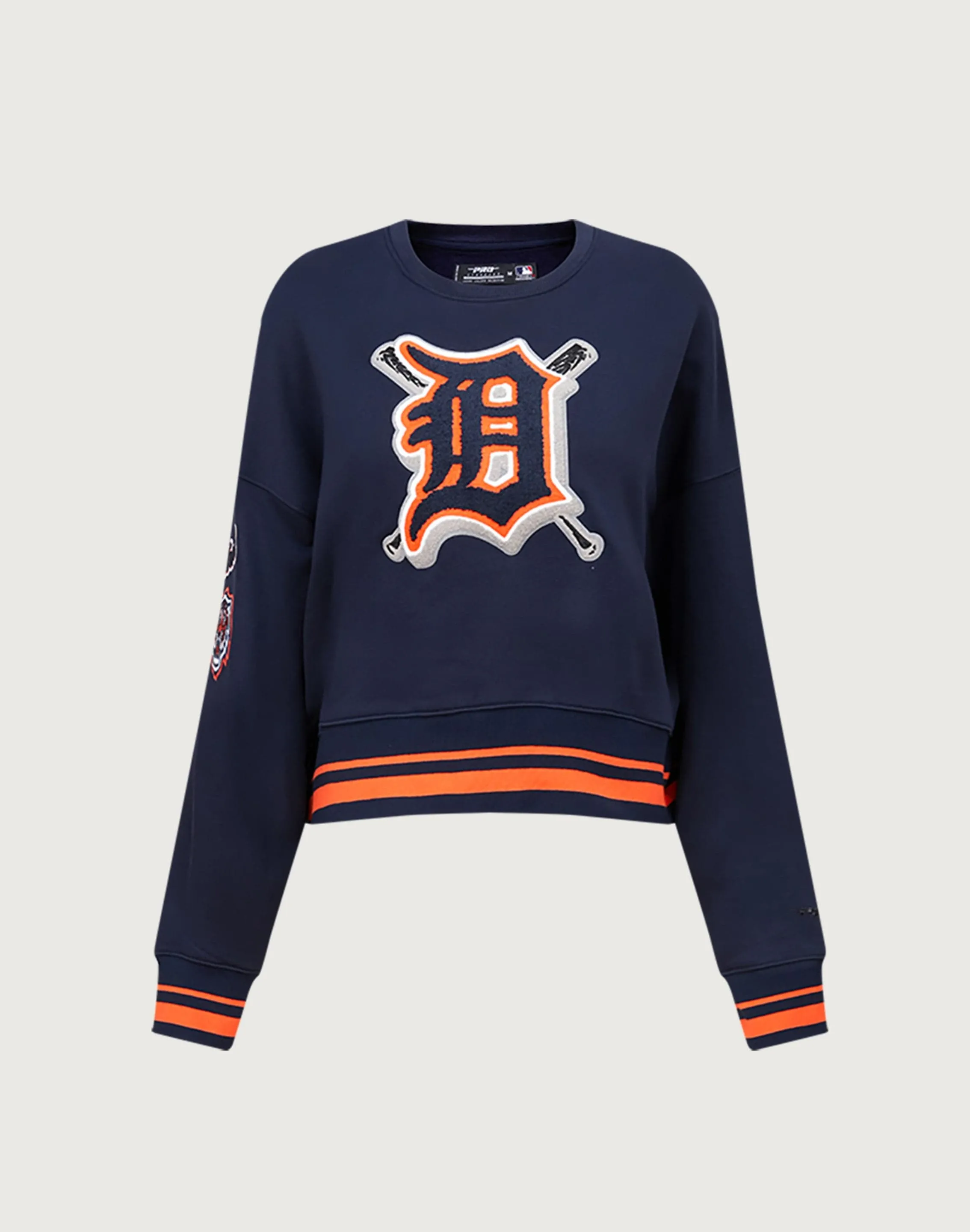 Pro Standard MLB Detroit Tigers Mashup Rib Crewneck Story Mood Late Breeze