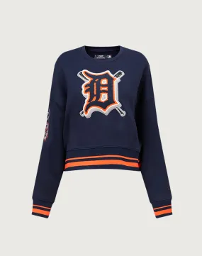 Pro Standard MLB Detroit Tigers Mashup Rib Crewneck Story Mood Late Breeze