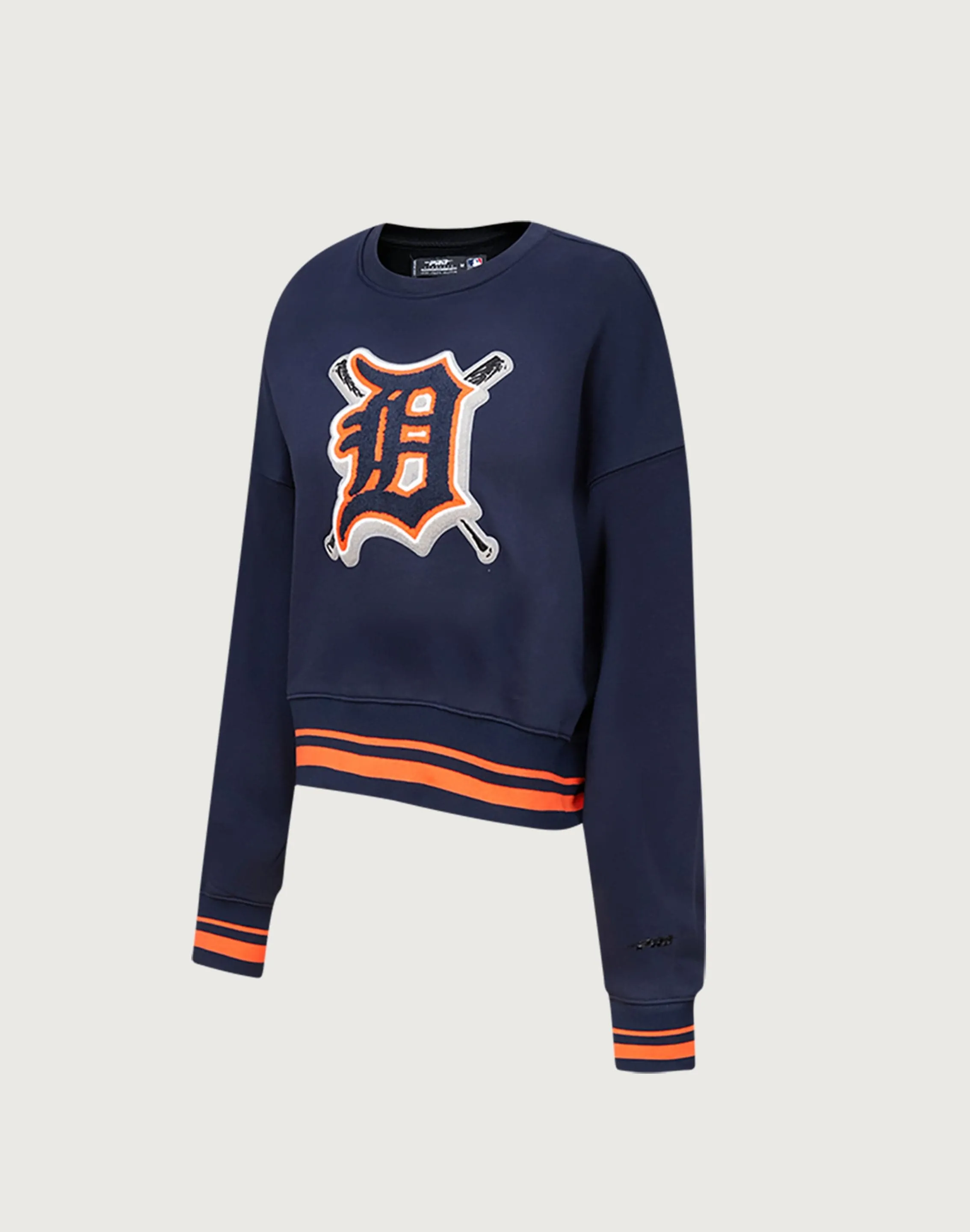 Pro Standard MLB Detroit Tigers Mashup Rib Crewneck MoistureWickingMaterial